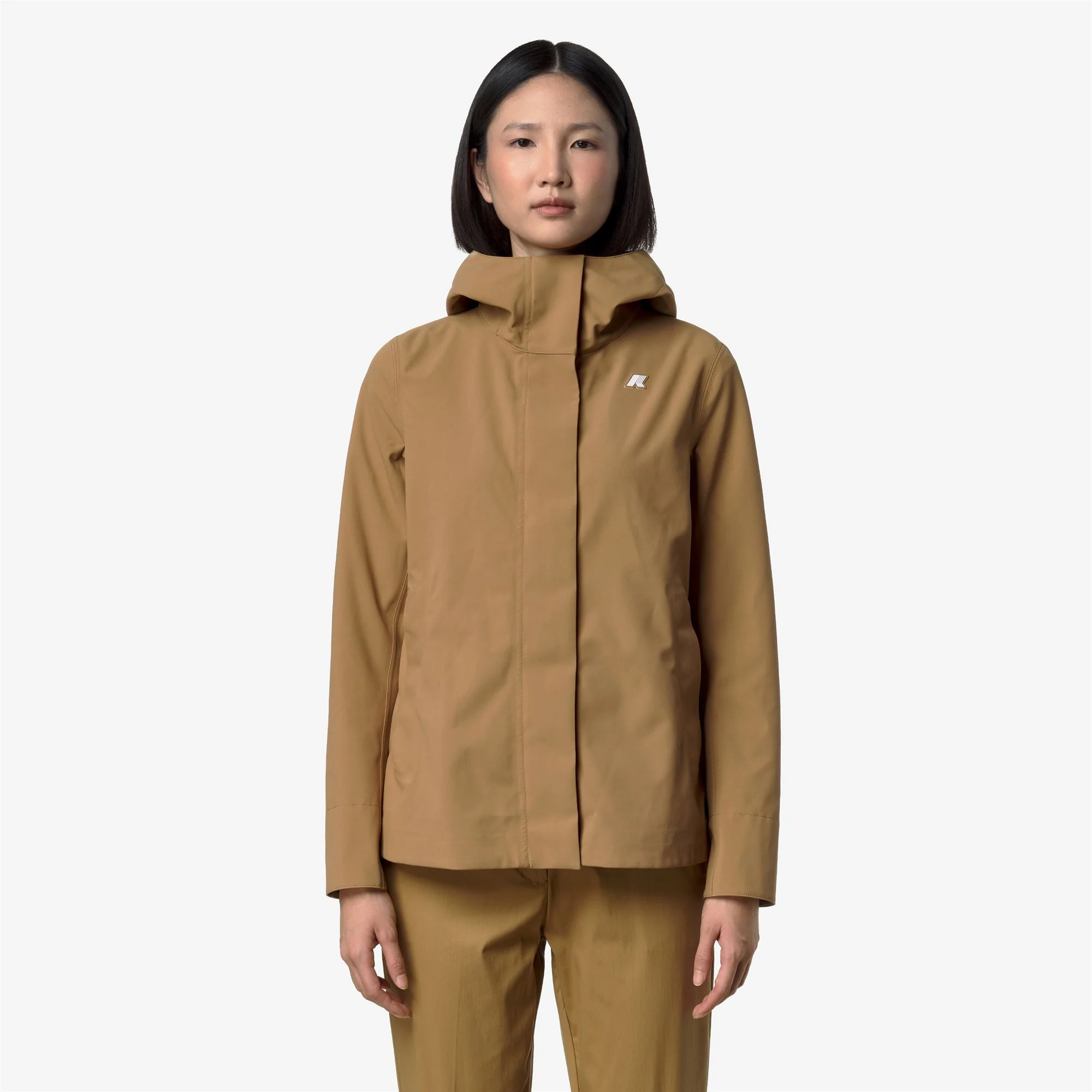 MADALINA BONDED JERSEY - Jackets - Mid - Woman - BROWN BISTRE - Image 3