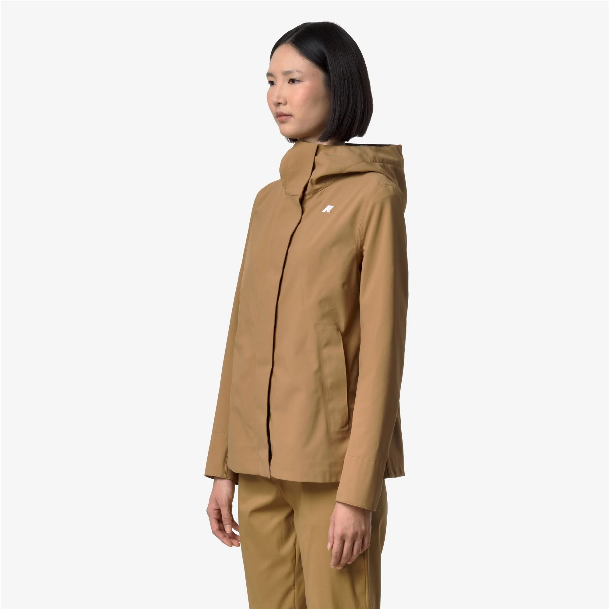 MADALINA BONDED JERSEY - Jackets - Mid - Woman - BROWN BISTRE - Image 4