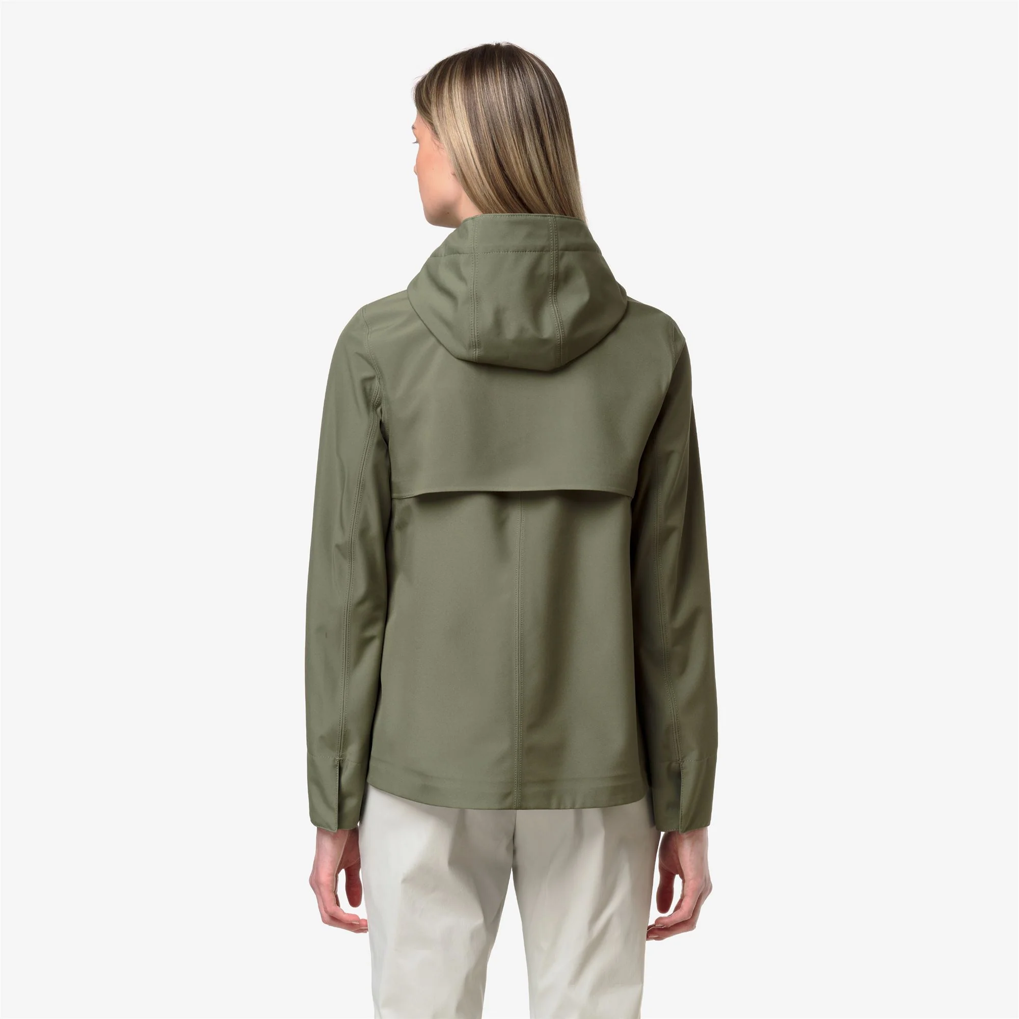 MADALINA BONDED JERSEY - Jackets - Mid - Woman - GREEN LICHEN - Image 5
