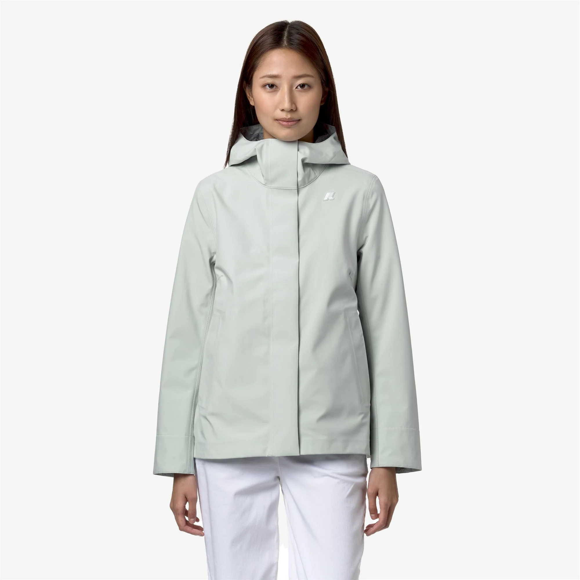 MADALINA BONDED JERSEY - Jackets - Mid - Woman - GREY SAGE - Image 3