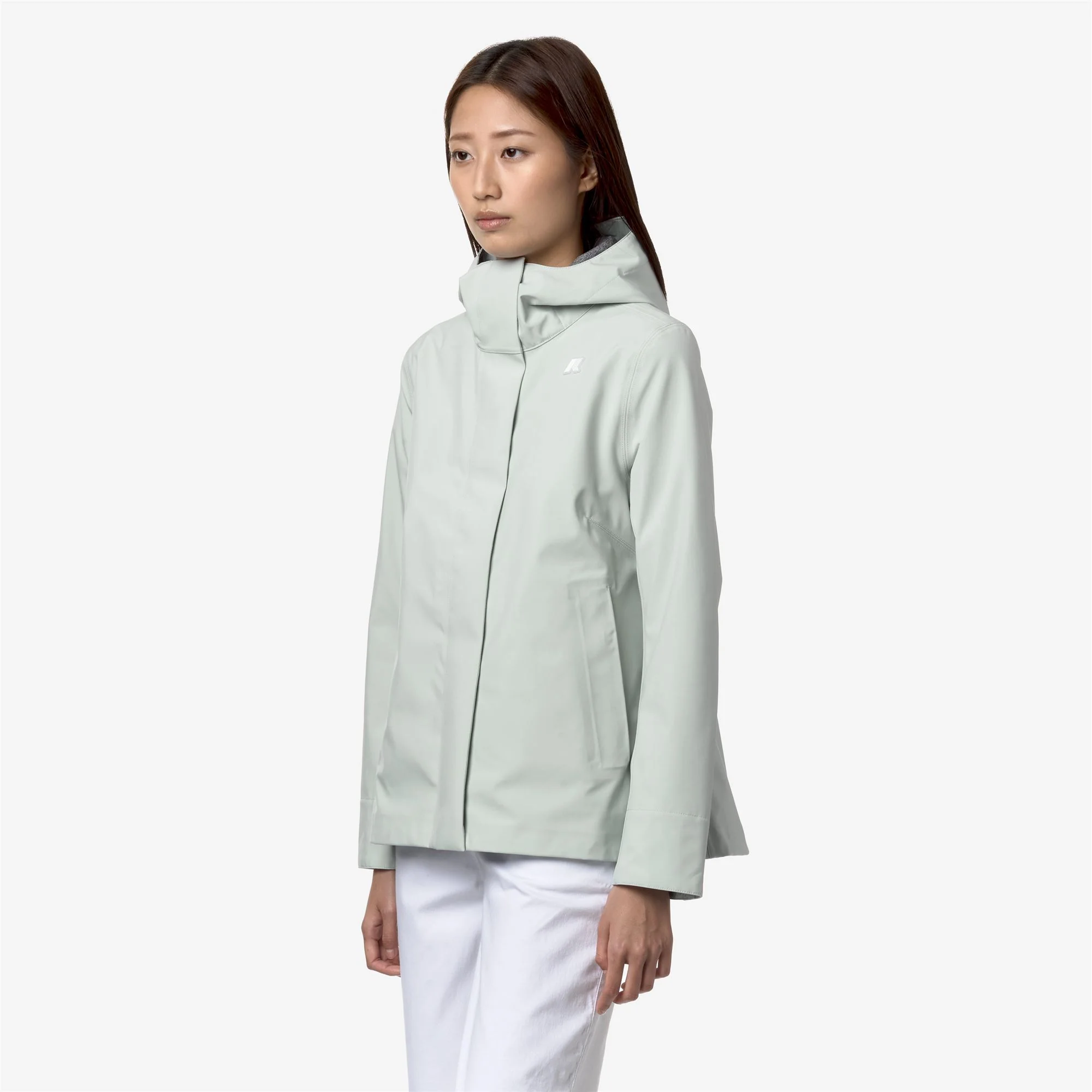 MADALINA BONDED JERSEY - Jackets - Mid - Woman - GREY SAGE - Image 4