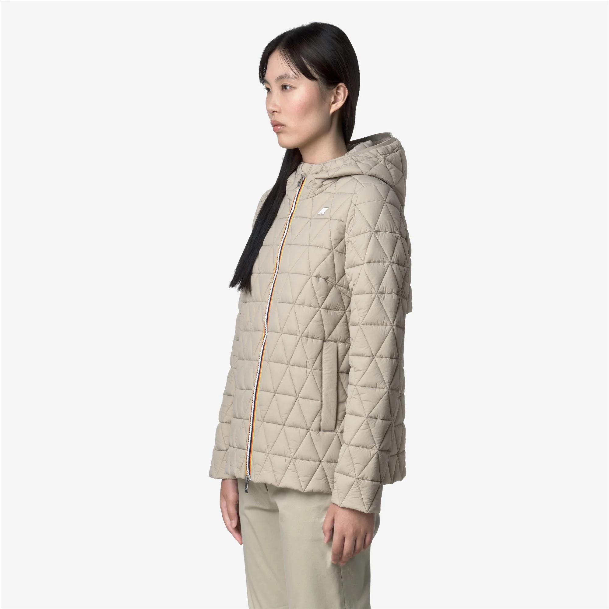 MADLAINE DIAMOND QUILTED WARM - Jackets - Short - Woman - BEIGE CASHMERE - Image 4