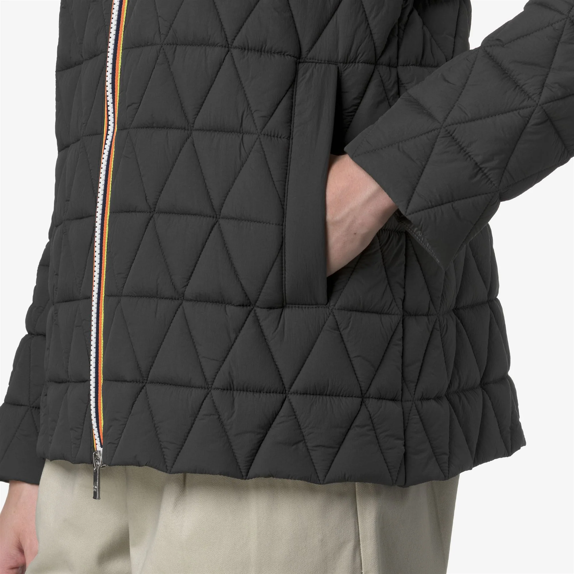 MADLAINE DIAMOND QUILTED WARM - Jackets - Short - Woman - GREY SHADOW DK - Image 2