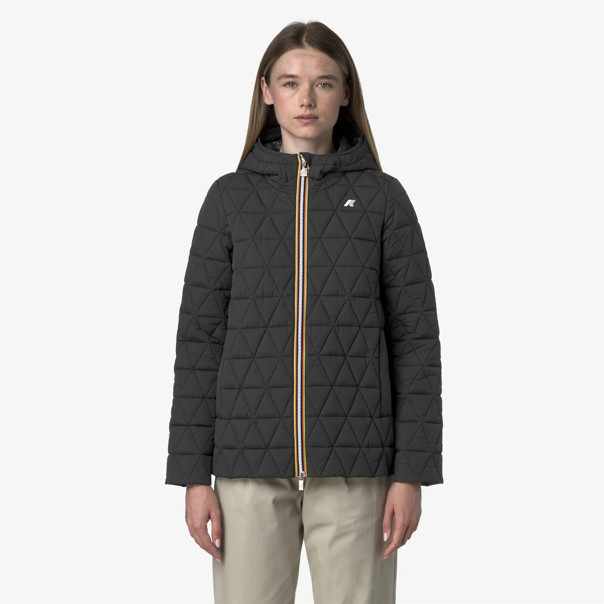 MADLAINE DIAMOND QUILTED WARM - Jackets - Short - Woman - GREY SHADOW DK - Image 3