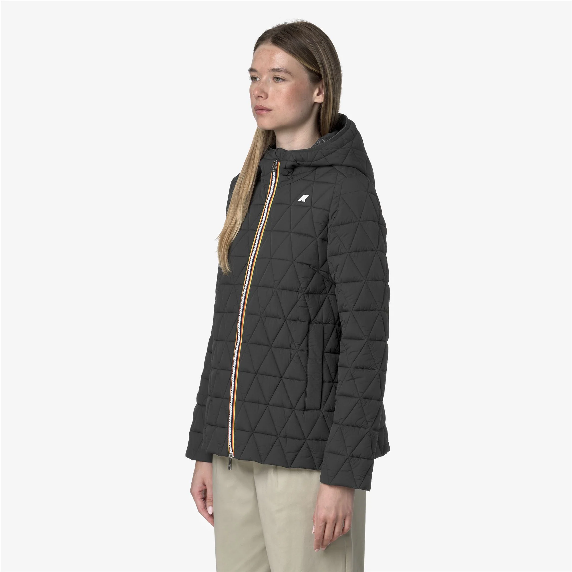 MADLAINE DIAMOND QUILTED WARM - Jackets - Short - Woman - GREY SHADOW DK - Image 4