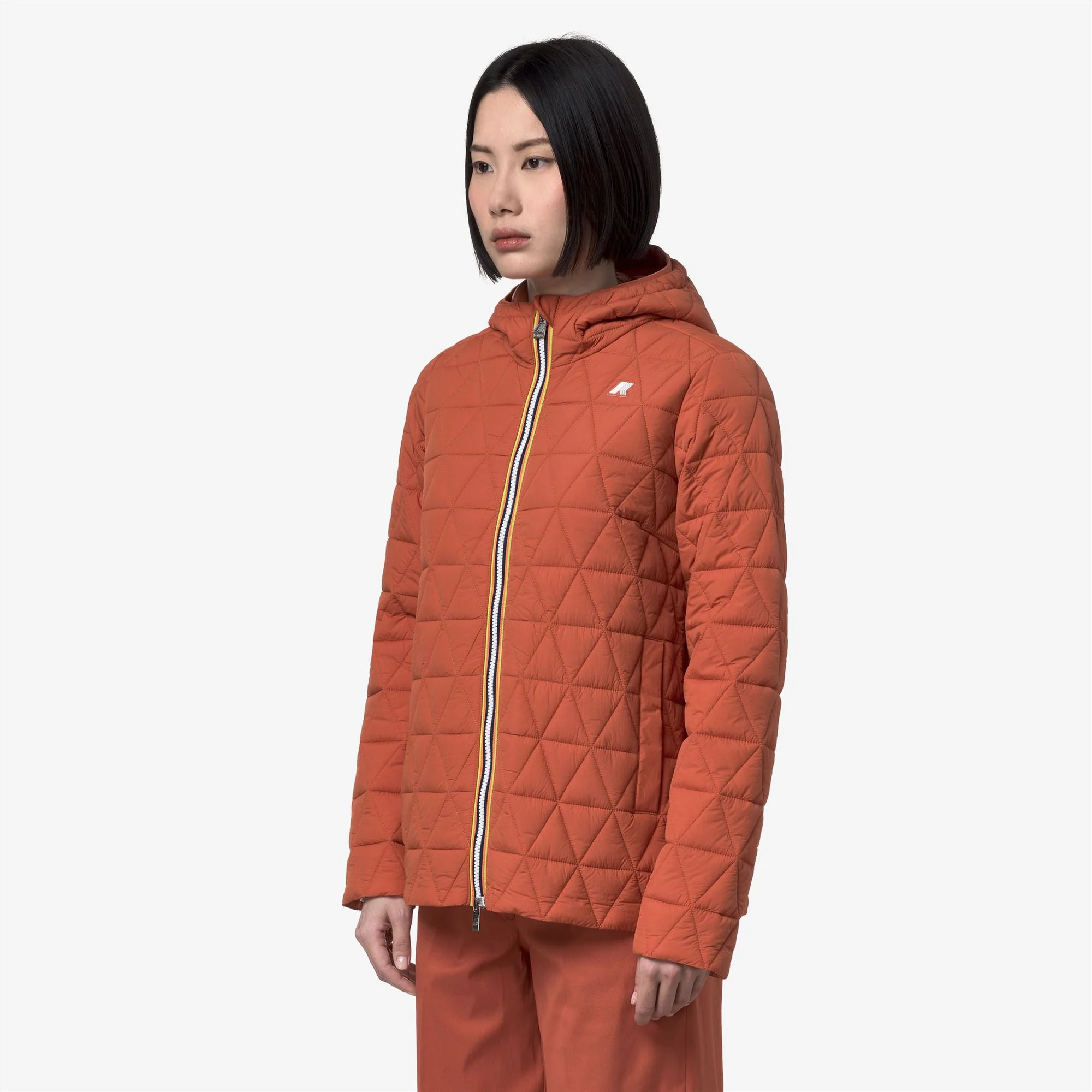 MADLAINE DIAMOND QUILTED WARM - Jackets - Short - Woman - ORANGE BROWNISH - Image 4