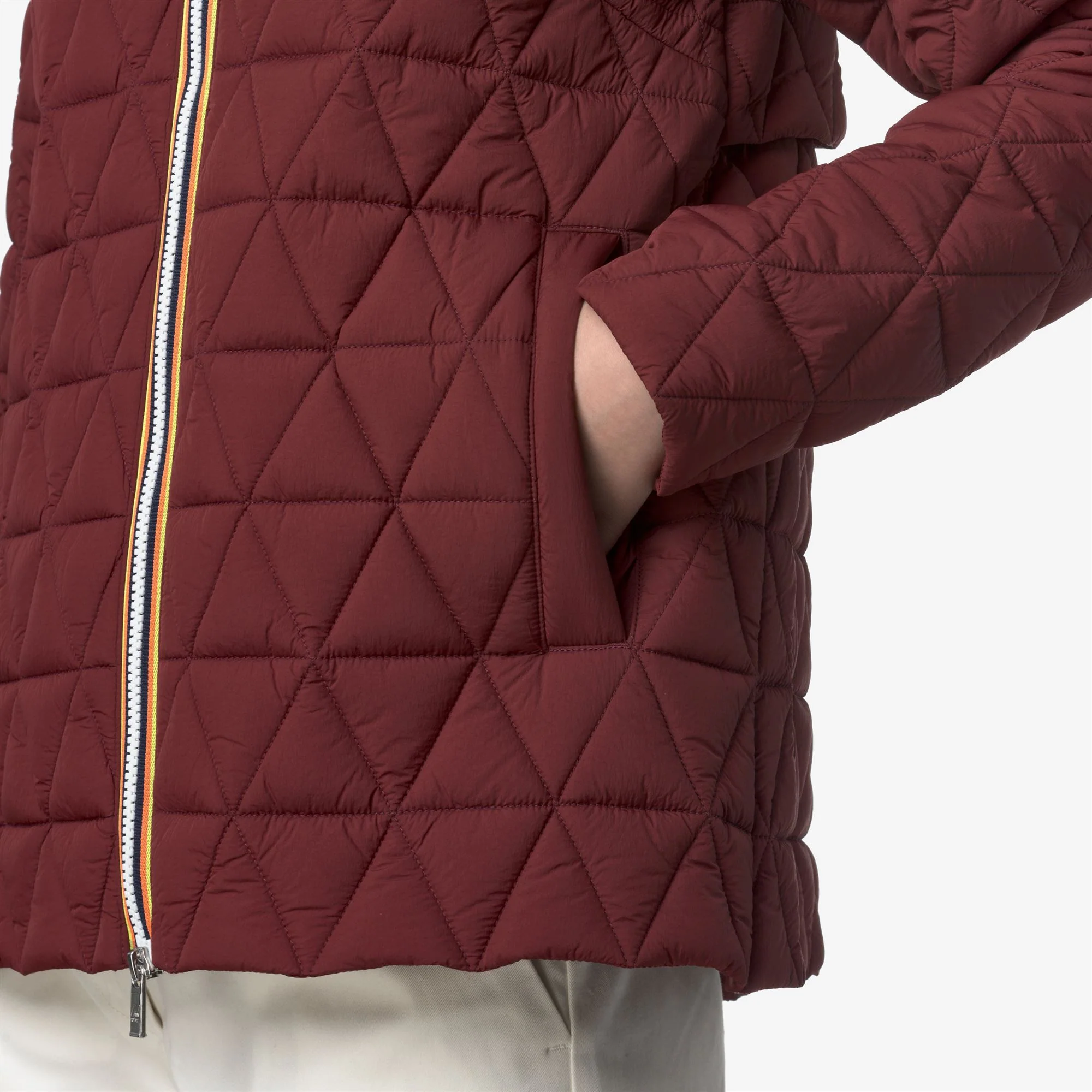 MADLAINE DIAMOND QUILTED WARM - Jackets - Short - Woman - RED SYRAH - Image 2