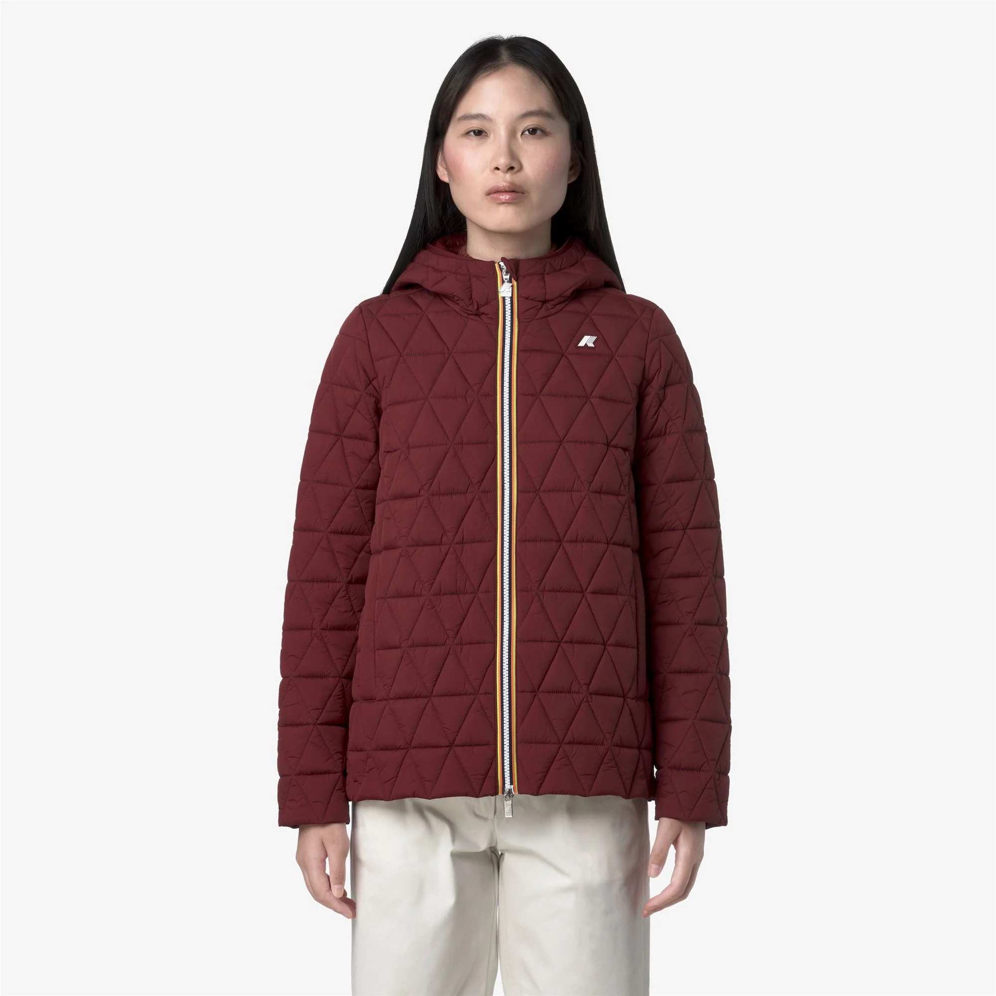 MADLAINE DIAMOND QUILTED WARM - Jackets - Short - Woman - RED SYRAH - Image 3