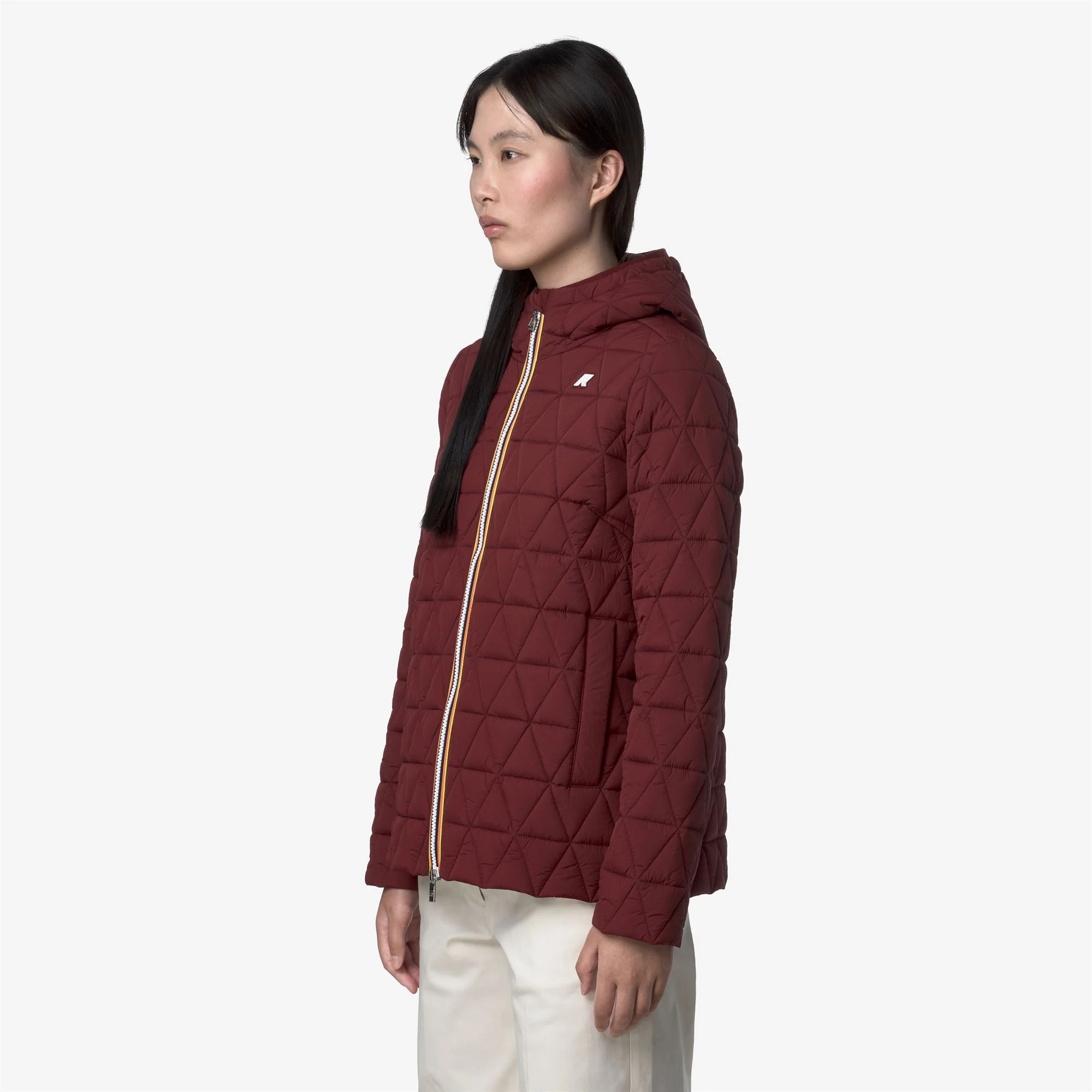 MADLAINE DIAMOND QUILTED WARM - Jackets - Short - Woman - RED SYRAH - Image 4