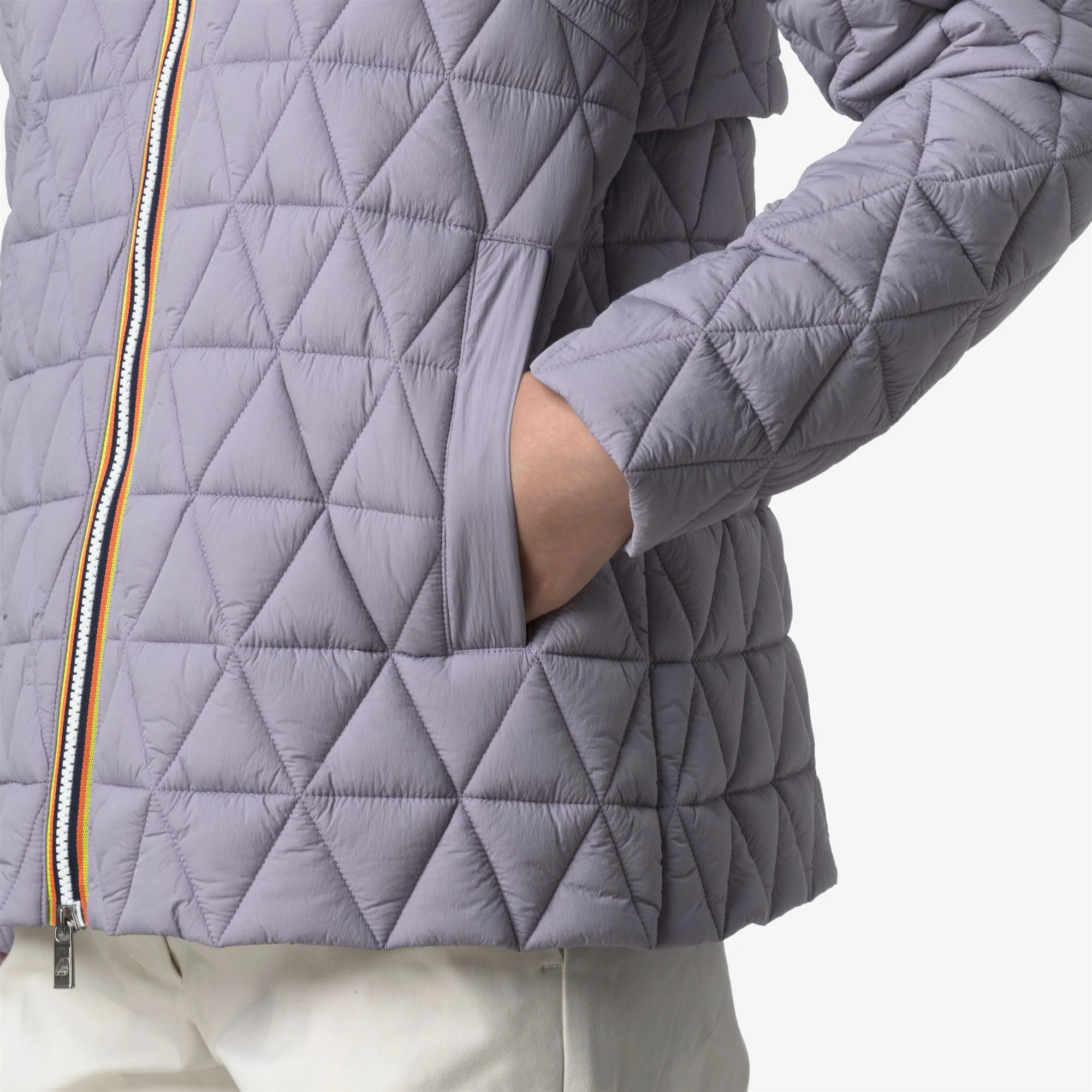 MADLAINE DIAMOND QUILTED WARM - Jackets - Short - Woman - VIOLET LAVENDER - Image 2
