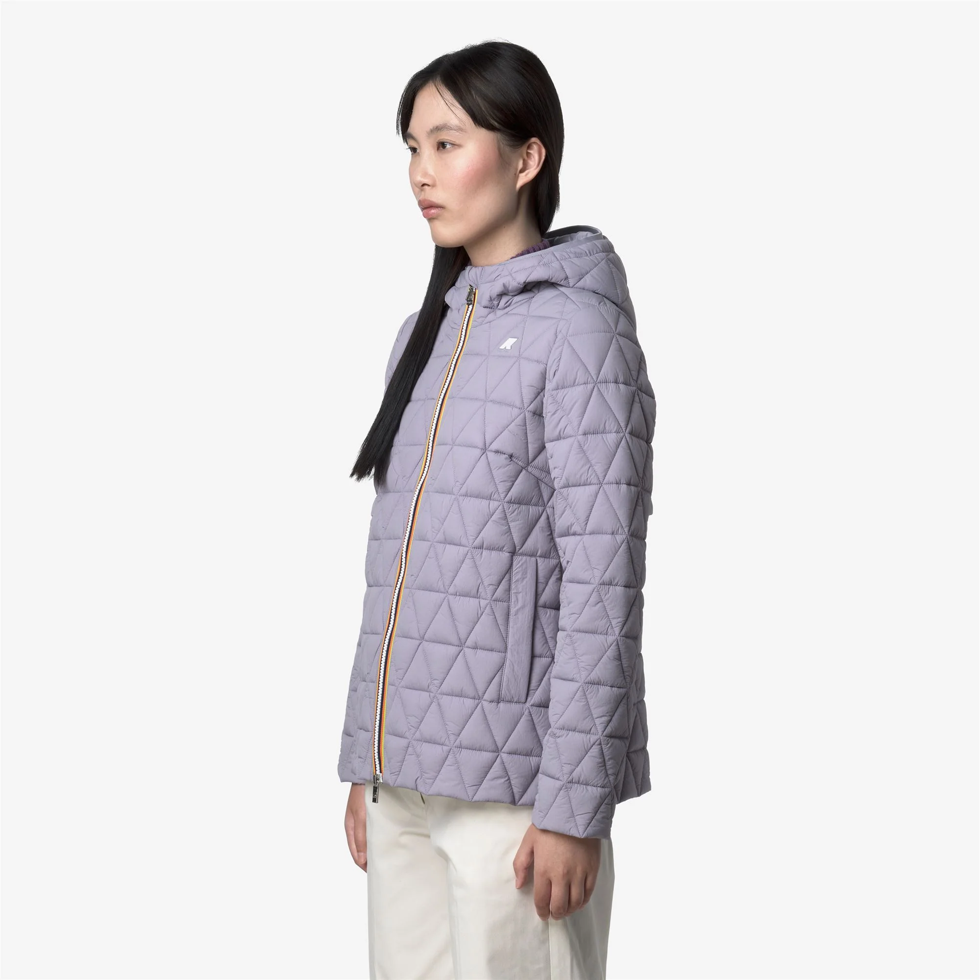 MADLAINE DIAMOND QUILTED WARM - Jackets - Short - Woman - VIOLET LAVENDER - Image 4