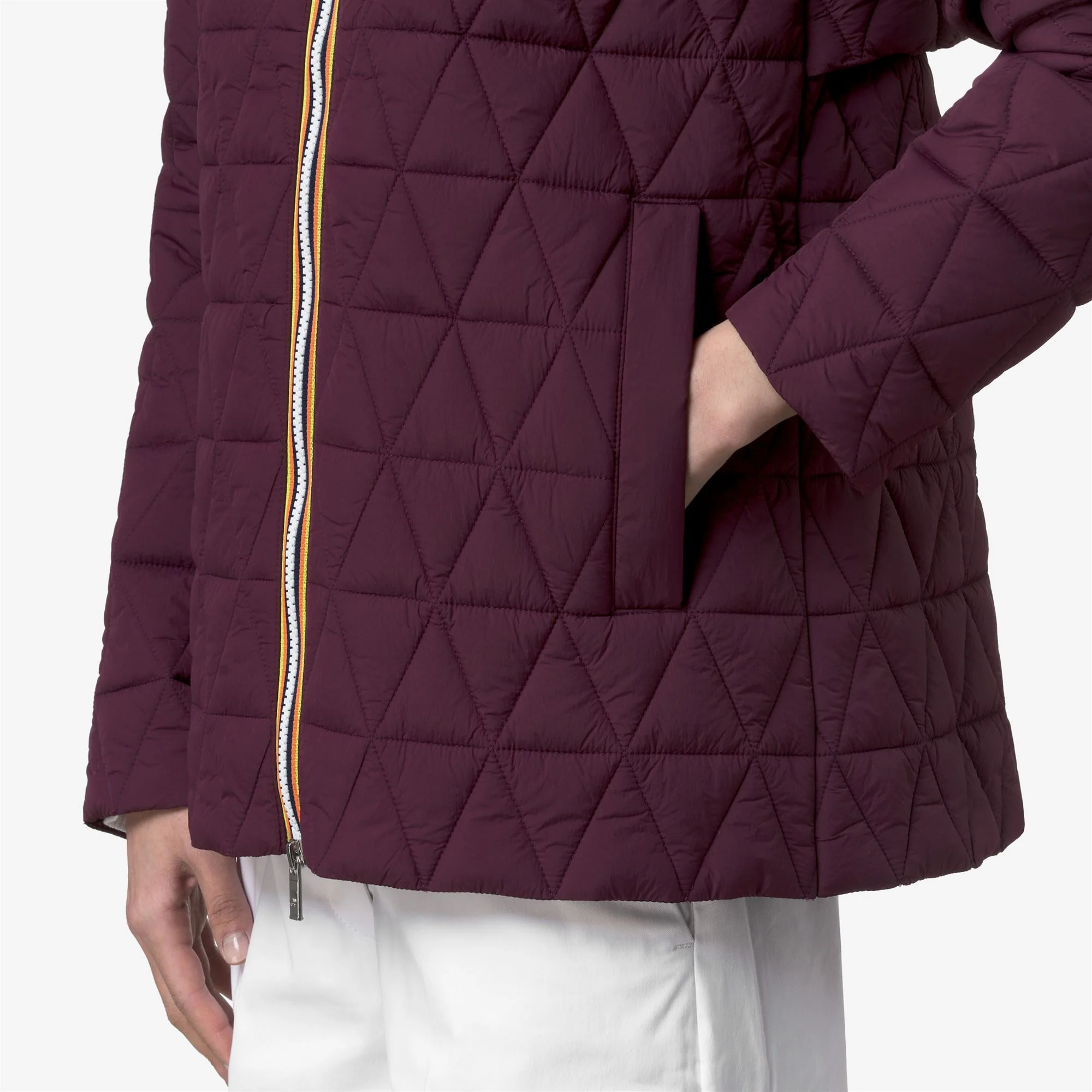 MADLAINE DIAMOND QUILTED WARM - Jackets - Short - Woman - VIOLET MAUVE WINE - Image 2