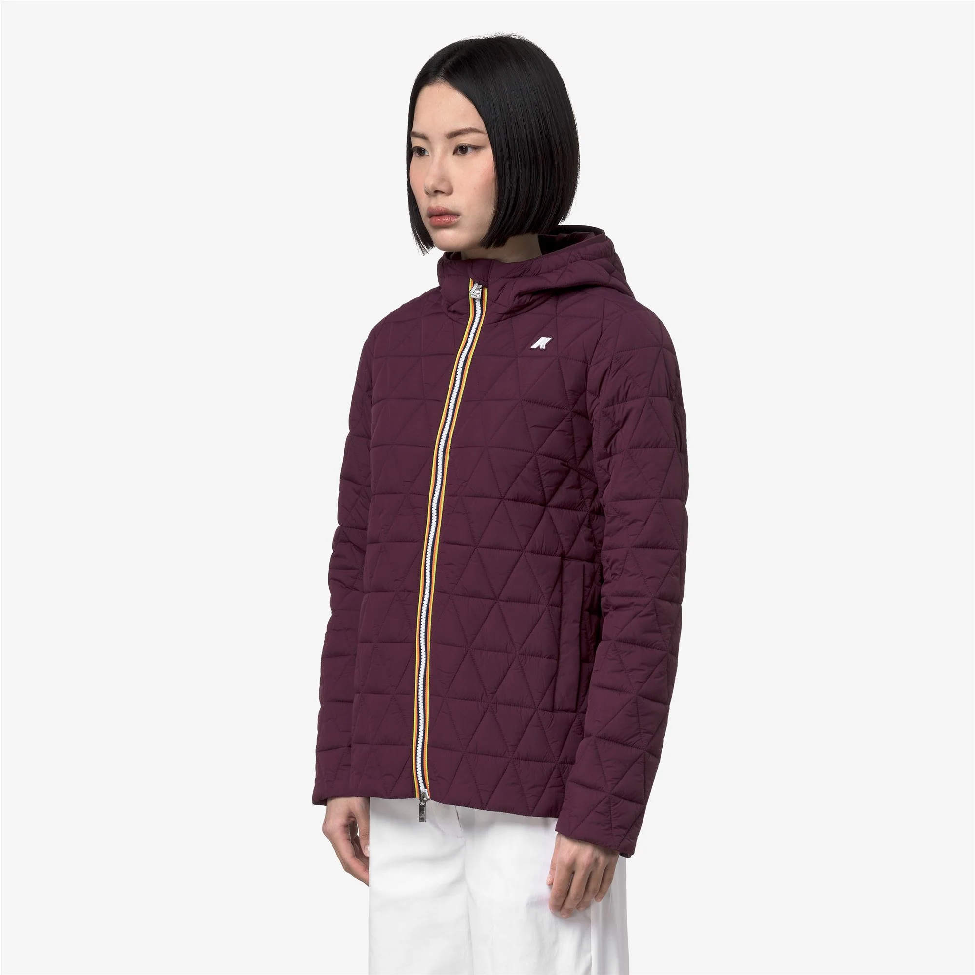 MADLAINE DIAMOND QUILTED WARM - Jackets - Short - Woman - VIOLET MAUVE WINE - Image 4