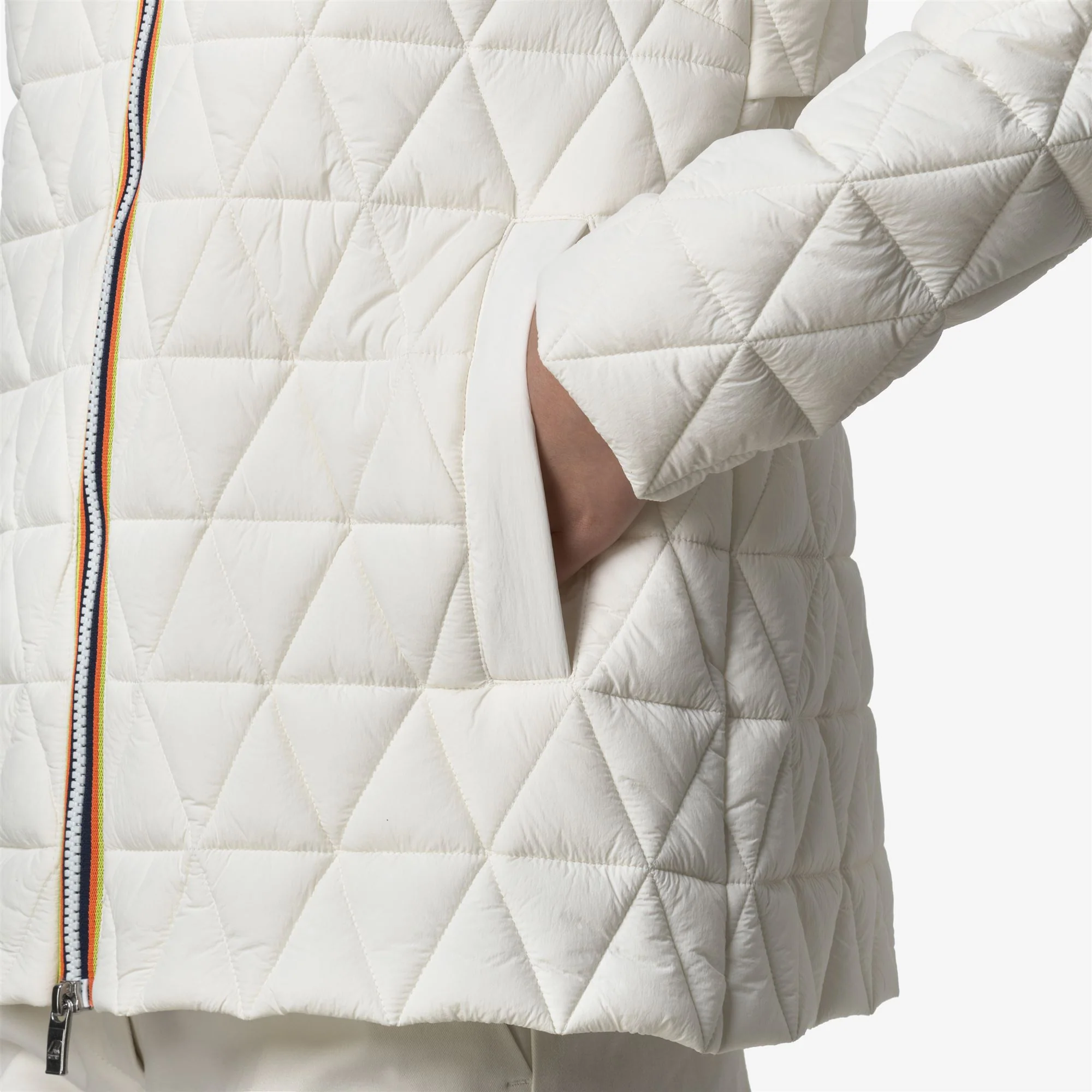 MADLAINE DIAMOND QUILTED WARM - Jackets - Short - Woman - WHITE GARDENIA - Image 2