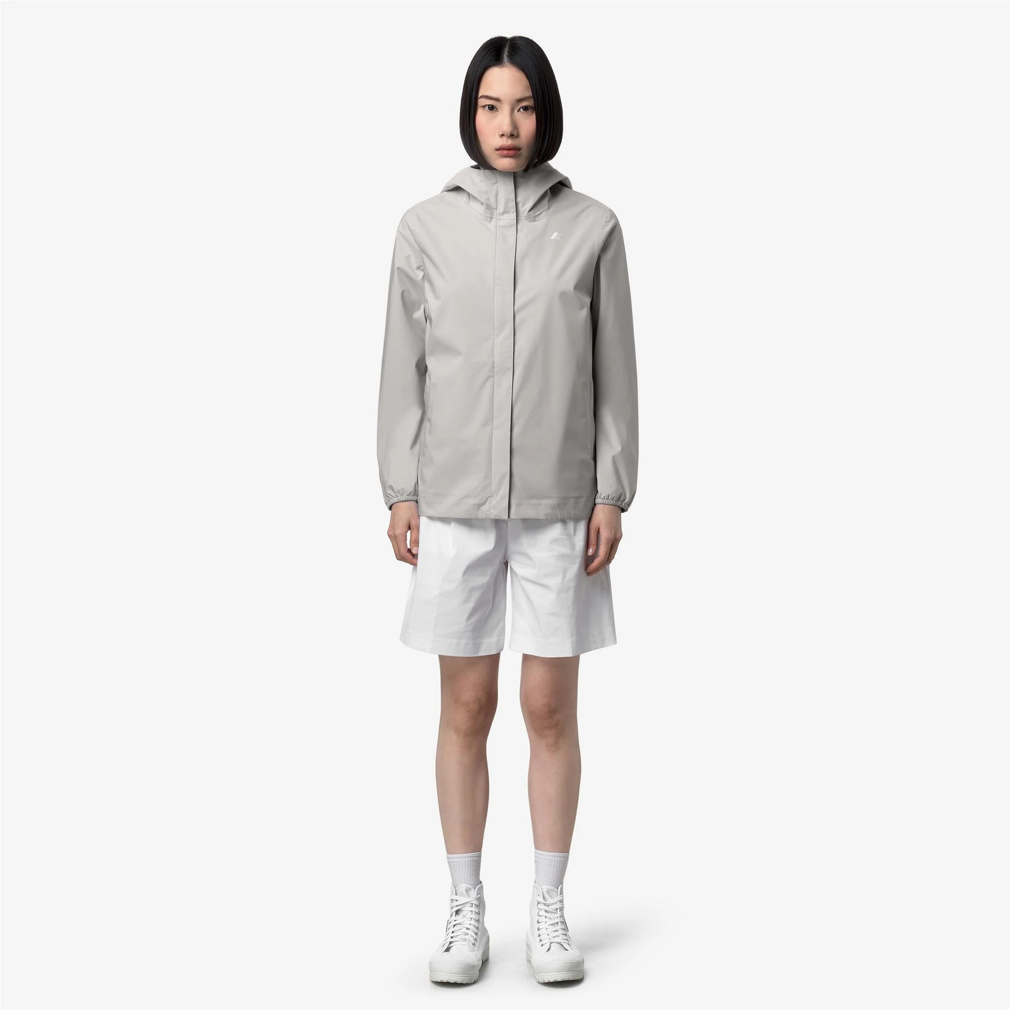 MARGUERITE STRETCH DOT - Jackets - Mid - Woman - BEIGE LT - Image 3