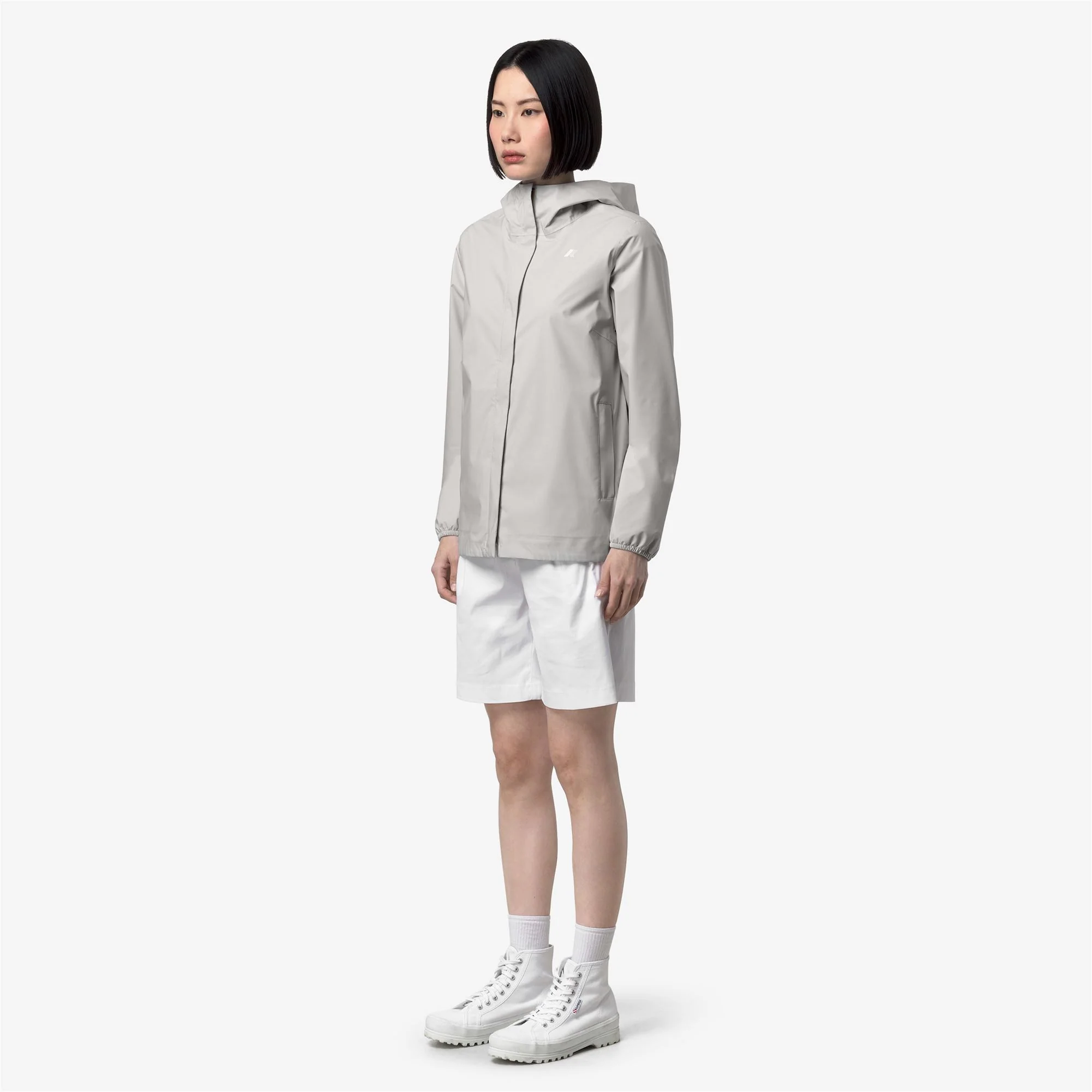 MARGUERITE STRETCH DOT - Jackets - Mid - Woman - BEIGE LT - Image 4