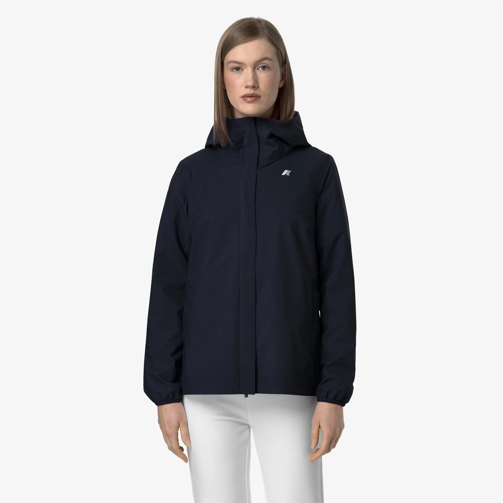 MARGUERITE STRETCH DOT - Jackets - Mid - Woman - BLUE DEPTH - Image 3