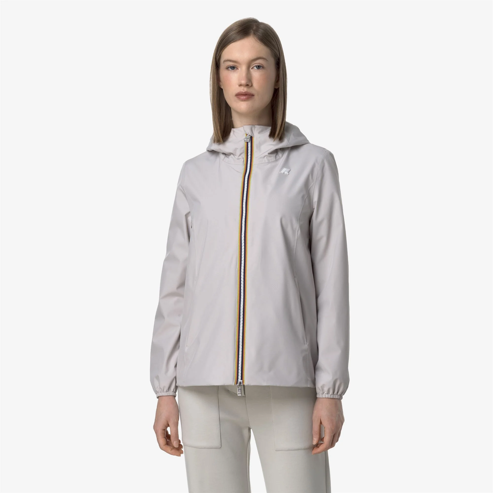 MARGUERITE STRETCH POLY JERSEY - Jackets - Mid - Woman - BEIGE LT - Image 3