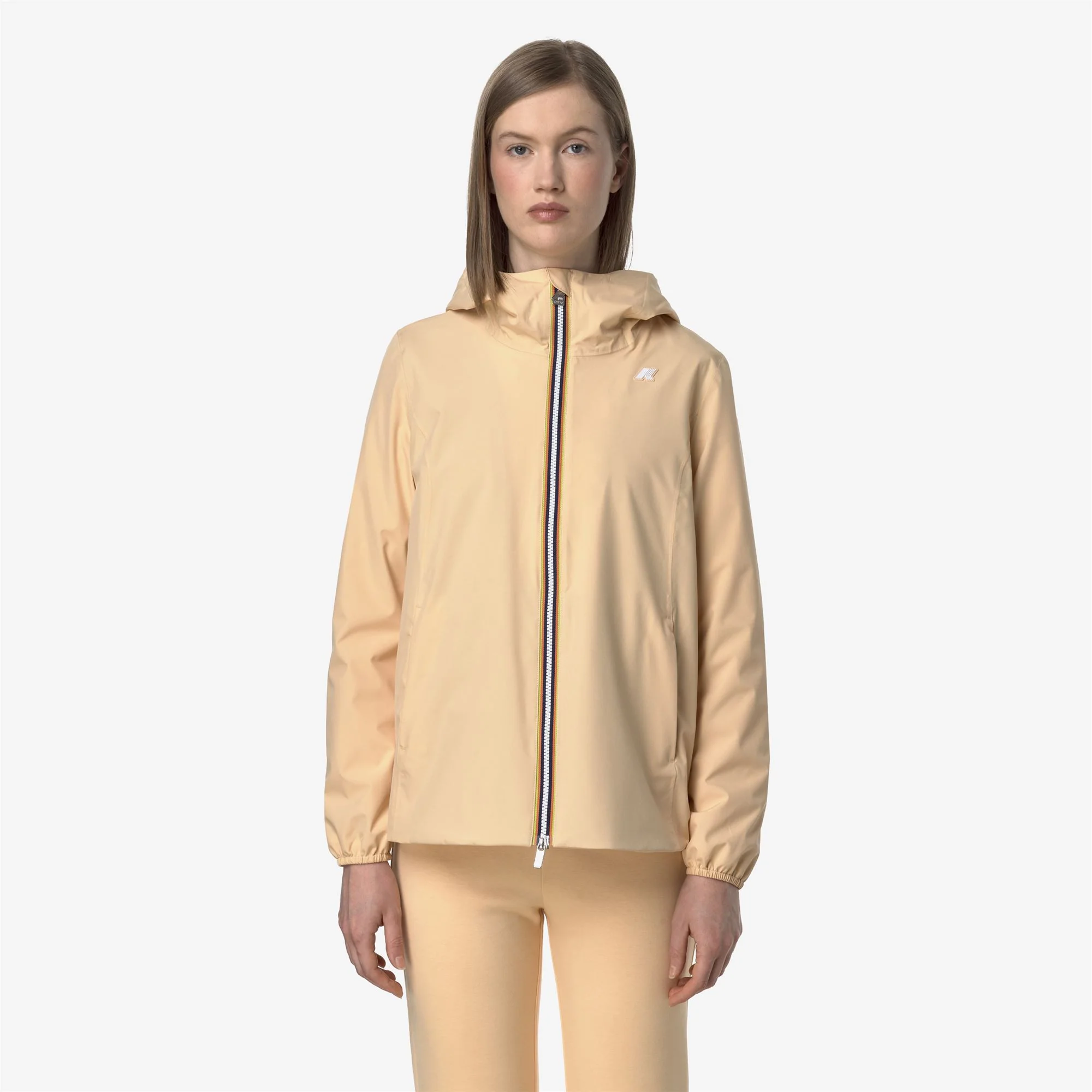 MARGUERITE STRETCH POLY JERSEY - Jackets - Mid - Woman - BEIGE SHEEPSKIN - Image 3