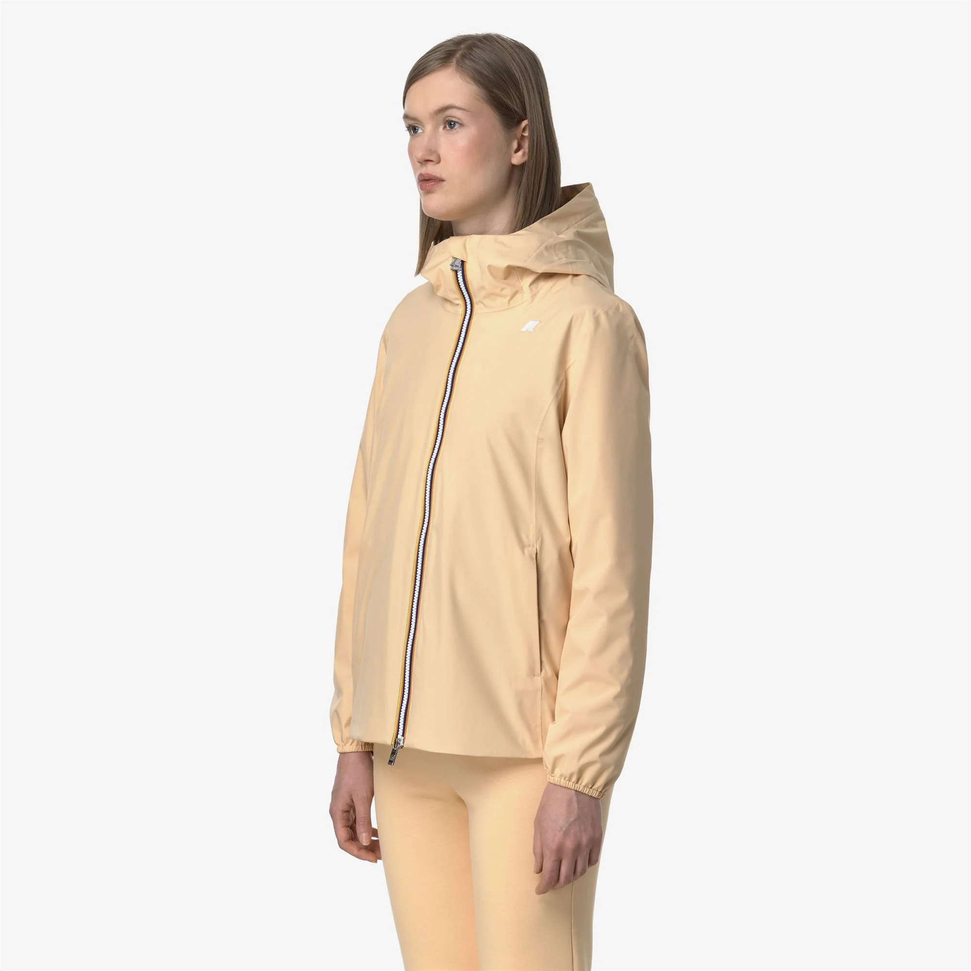 MARGUERITE STRETCH POLY JERSEY - Jackets - Mid - Woman - BEIGE SHEEPSKIN - Image 4