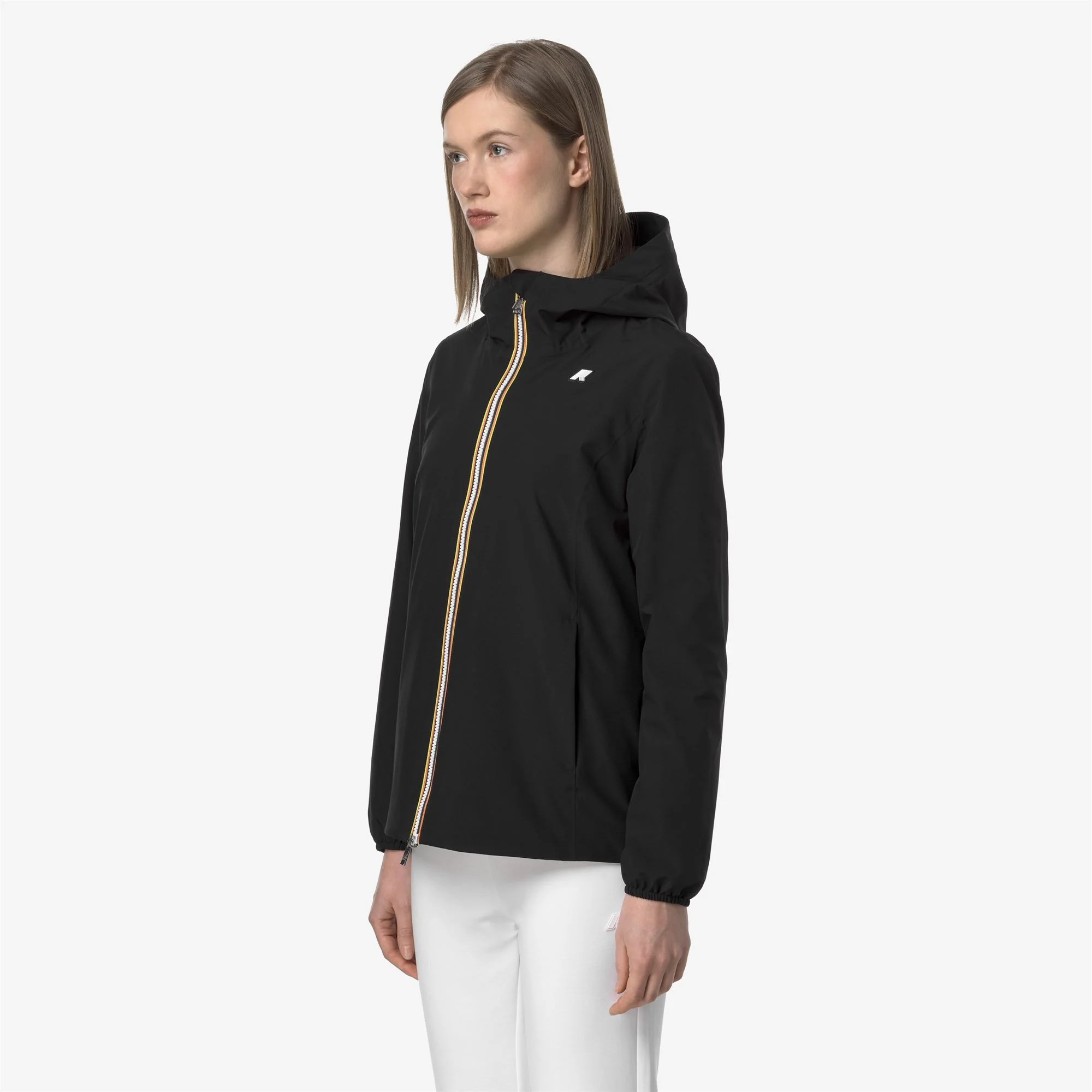 MARGUERITE STRETCH POLY JERSEY - Jackets - Mid - Woman - BLACK PURE - Image 4
