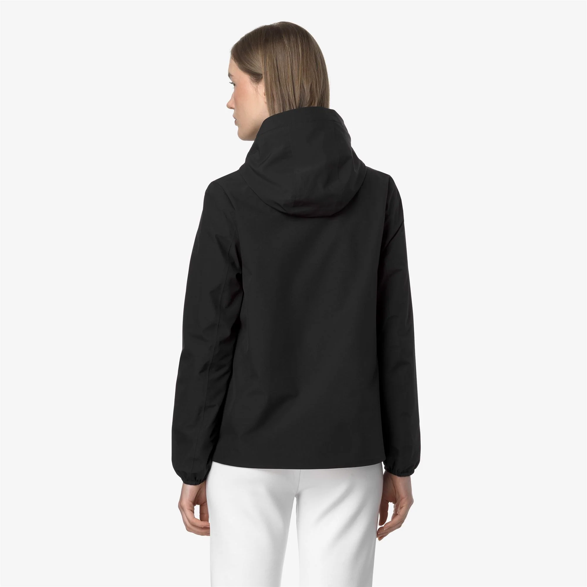 MARGUERITE STRETCH POLY JERSEY - Jackets - Mid - Woman - BLACK PURE - Image 5