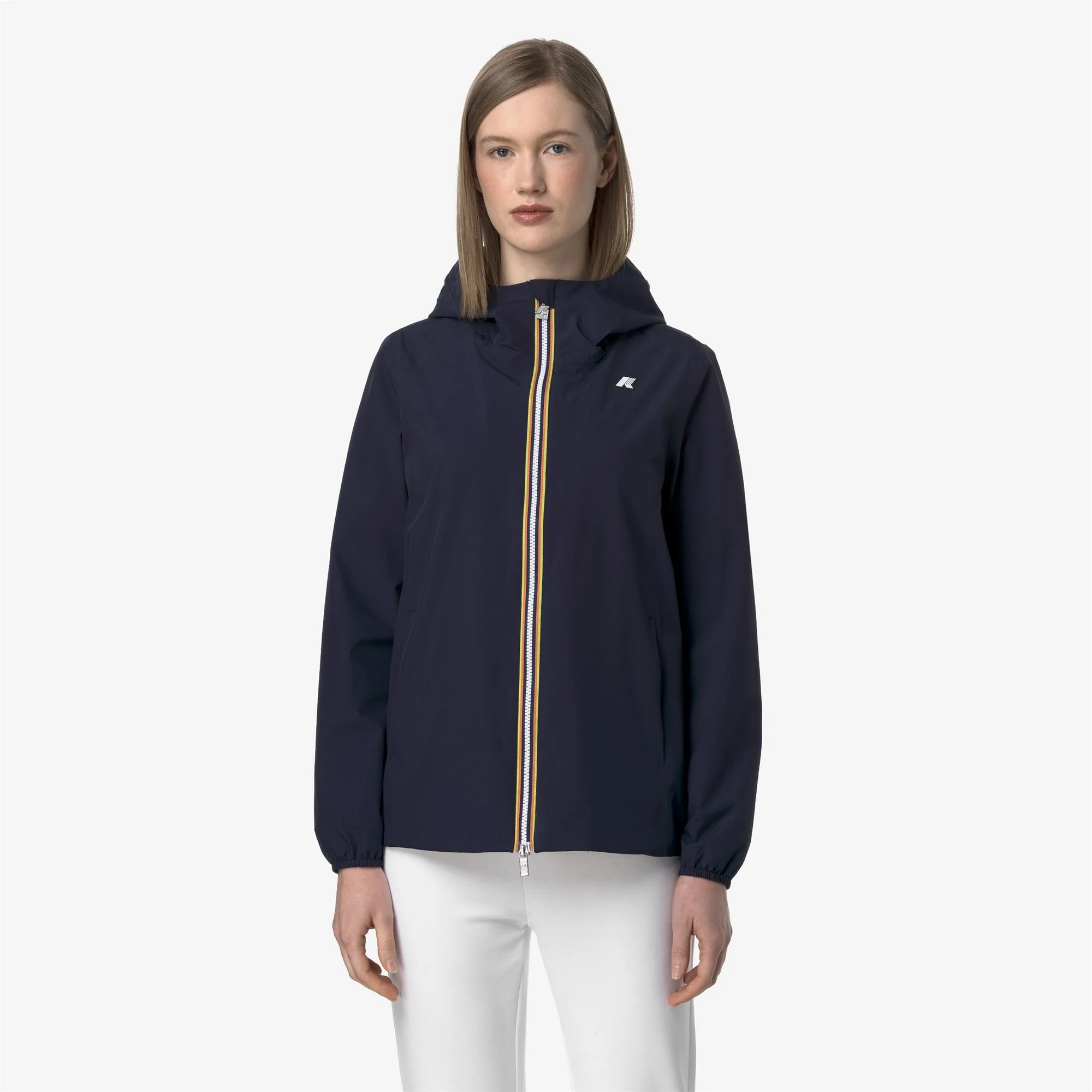MARGUERITE STRETCH POLY JERSEY - Jackets - Mid - Woman - BLUE DEPTH - Image 3