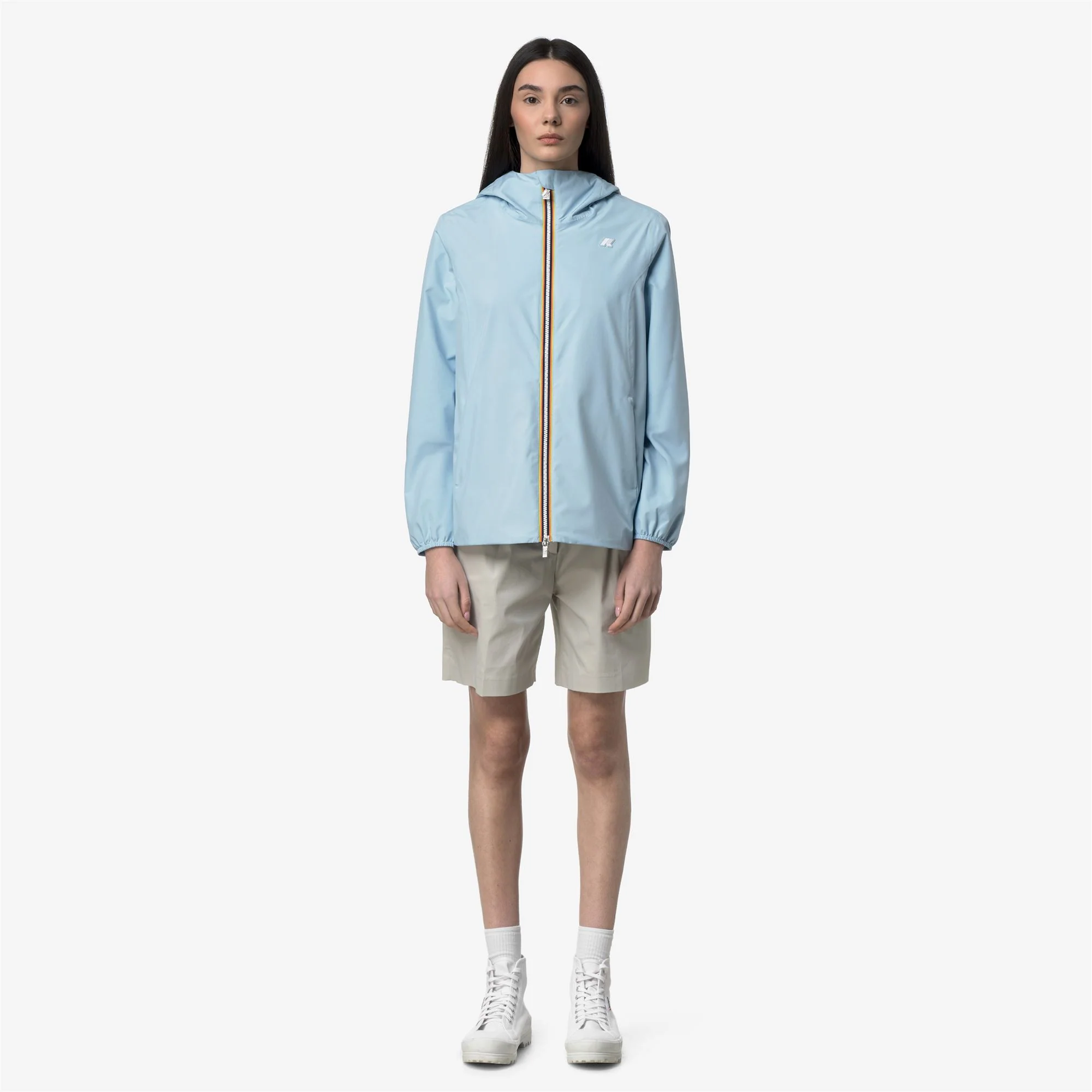 MARGUERITE STRETCH POLY JERSEY - Jackets - Mid - Woman - BLUE DREAM - Image 3