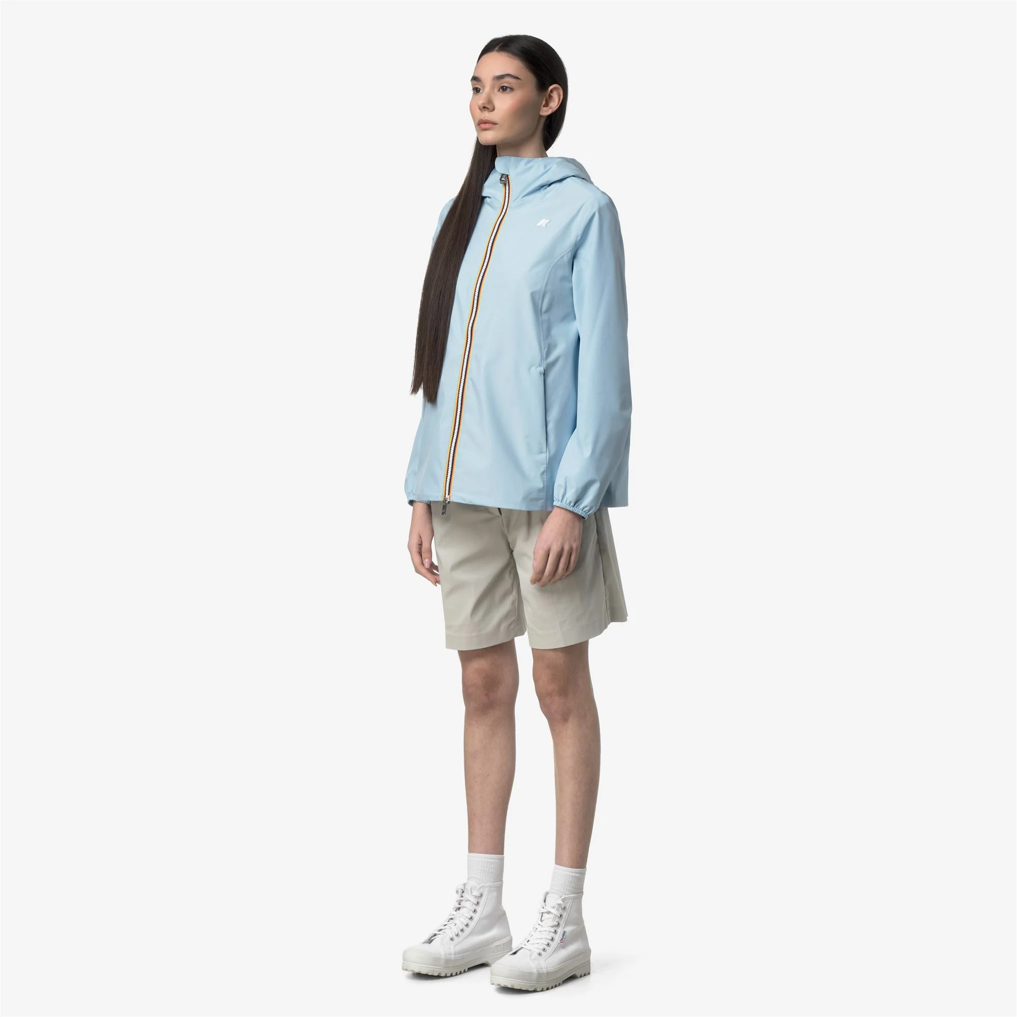 MARGUERITE STRETCH POLY JERSEY - Jackets - Mid - Woman - BLUE DREAM - Image 4