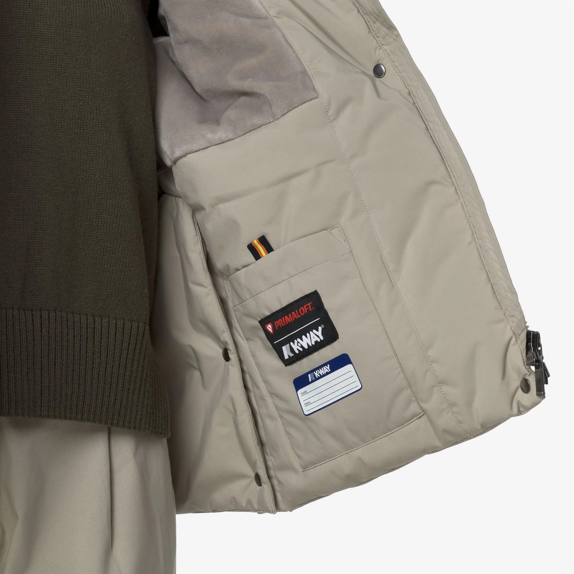 MARLETTE SOFT TOUCH MARMOTTA - Jackets - Short - Woman - BEIGE CASHMERE-GREY GOAT - Image 3