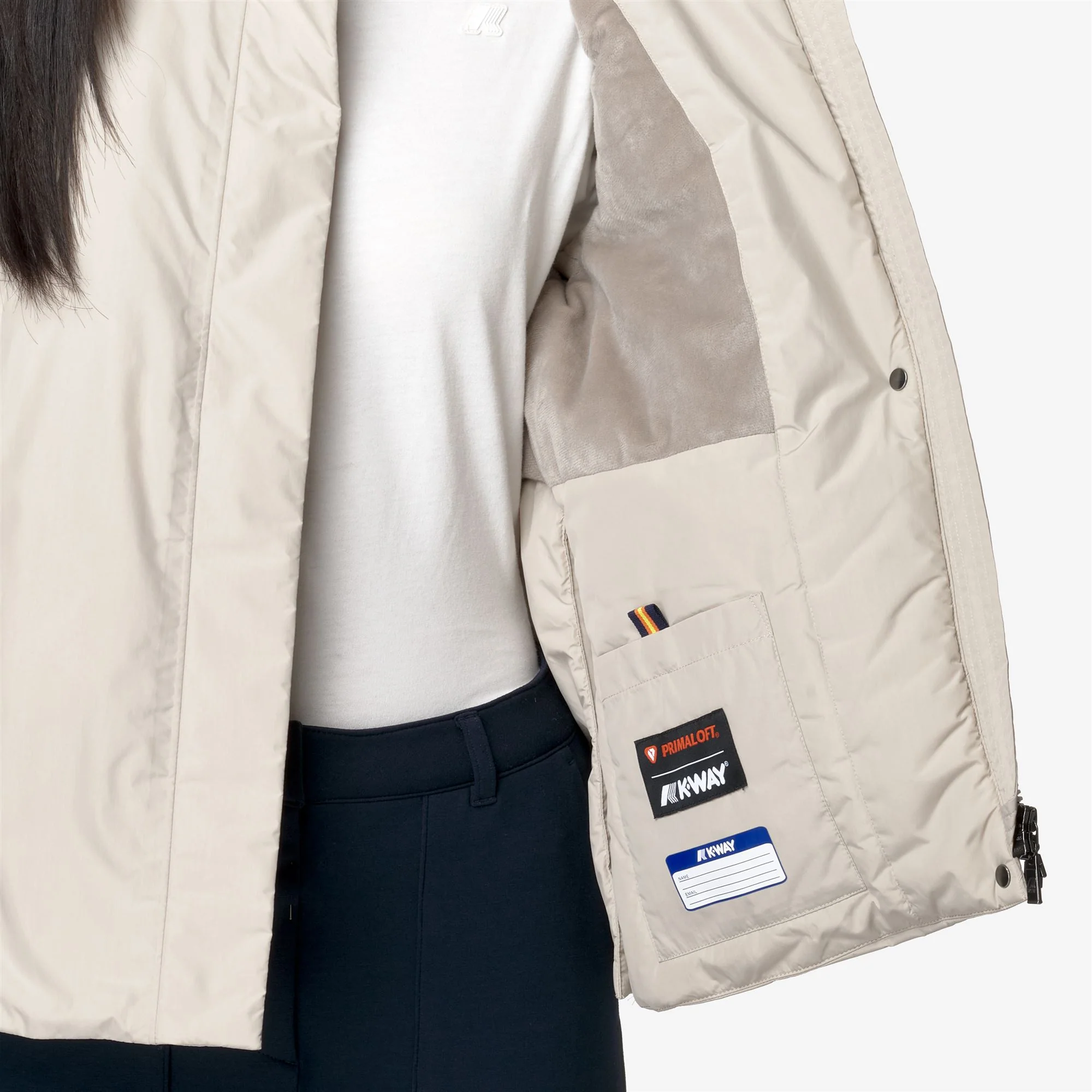 MARLETTE SOFT TOUCH MARMOTTA - Jackets - Short - Woman - BEIGE G-GREY B - Image 2