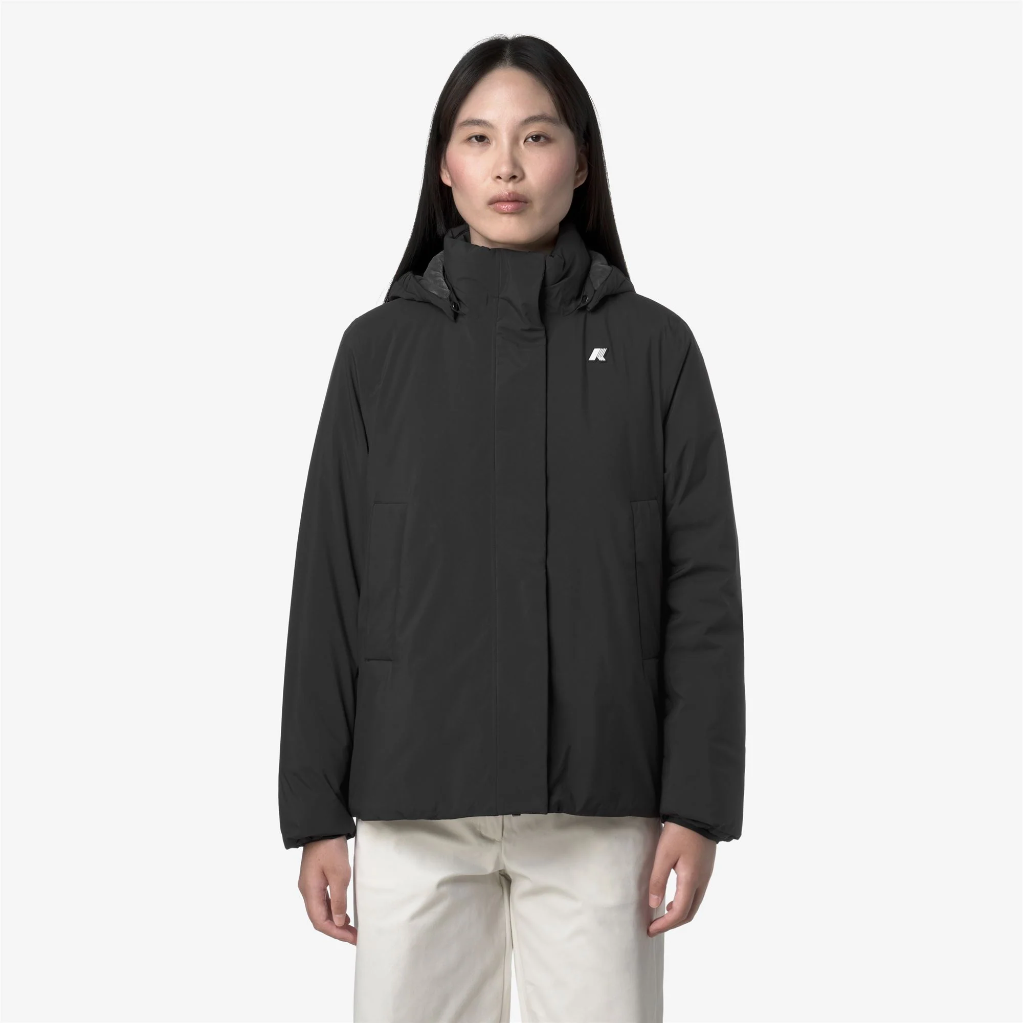 MARLETTE SOFT TOUCH MARMOTTA - Jackets - Short - Woman - BLACK PURE-BLUE AIRFORCE - Image 4