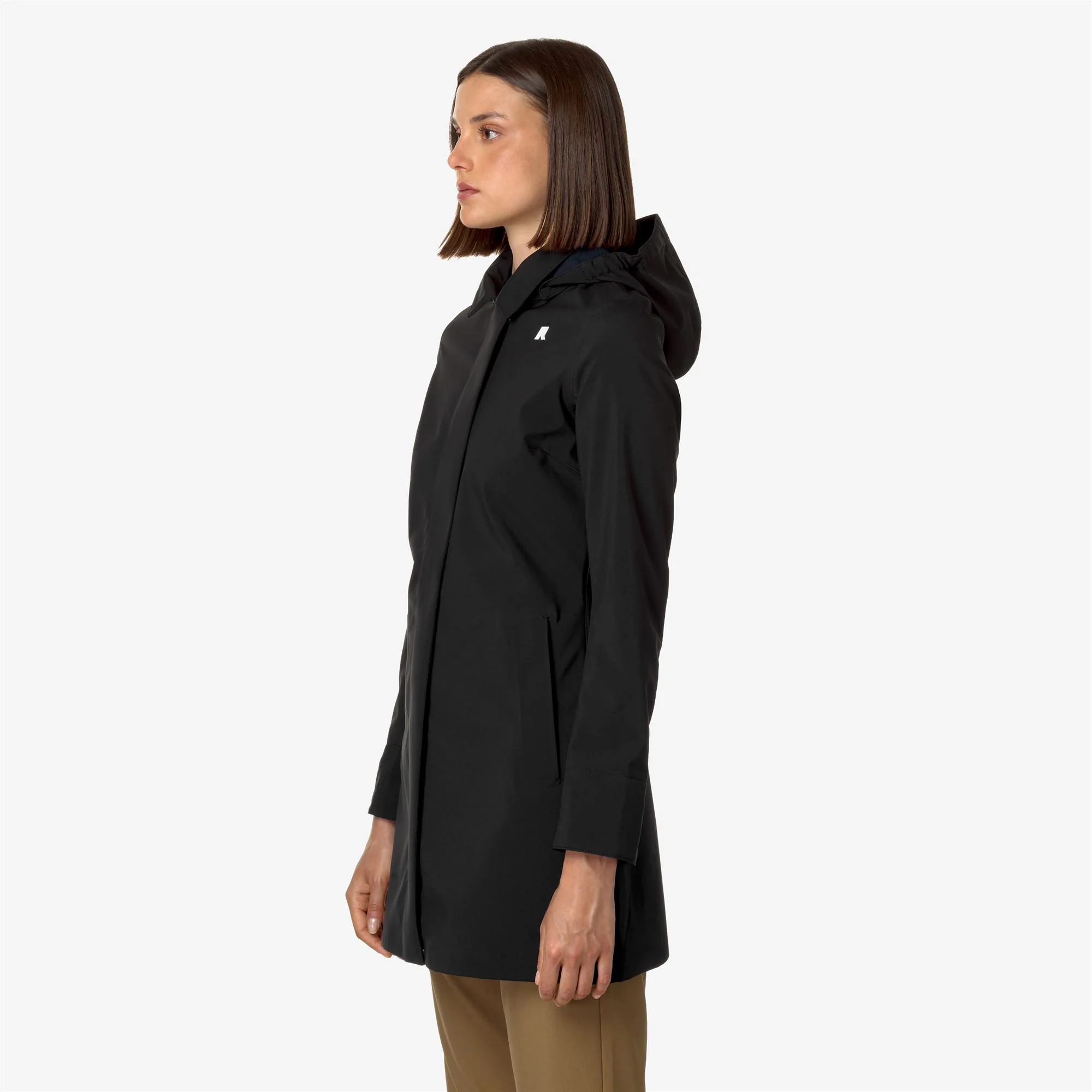 MATHY BONDED - Jackets - 3/4 LENGTH - Woman - BLACK-BLUE DEPTH - Image 4