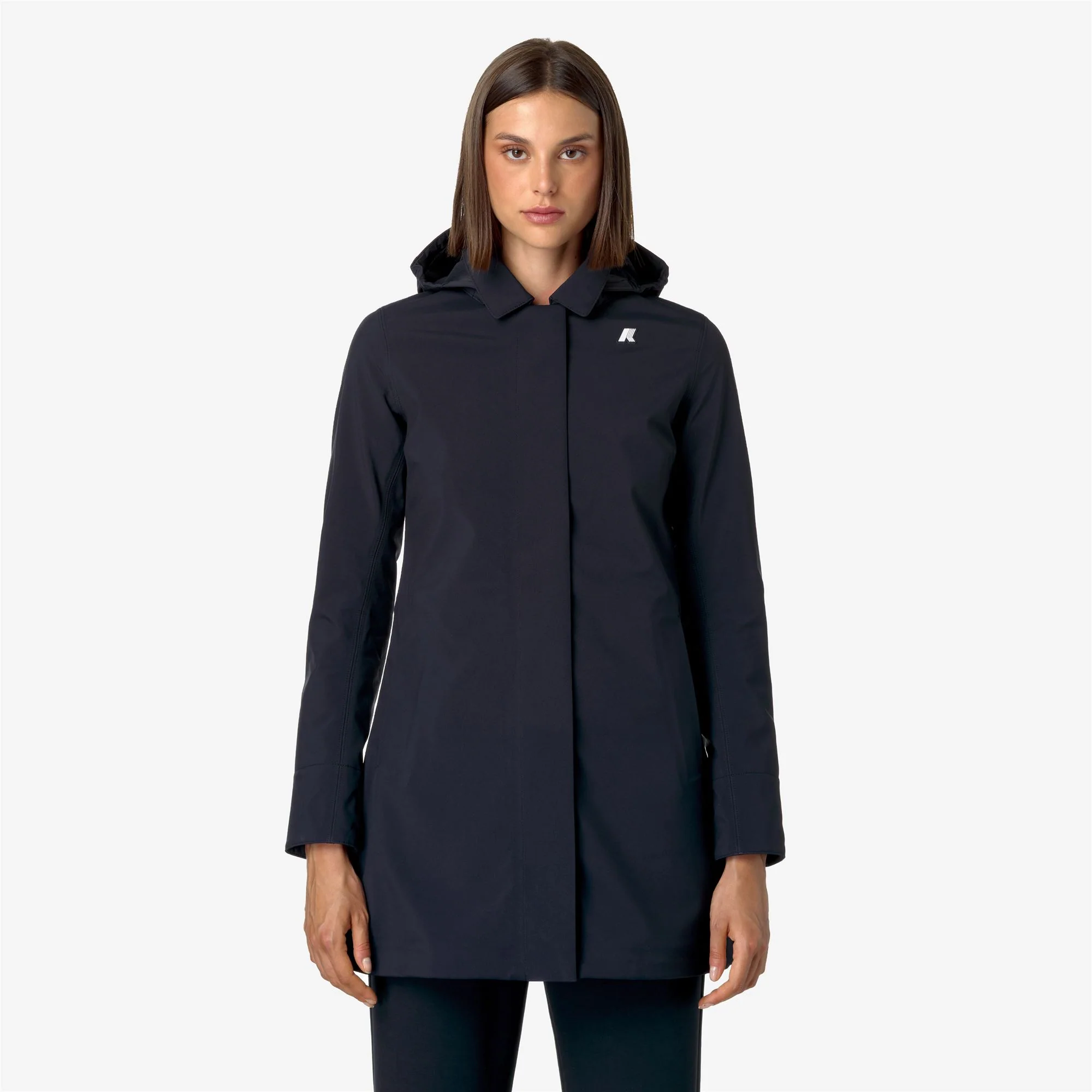 MATHY BONDED - Jackets - 3/4 LENGTH - Woman - BLUE DEPTH-BLUE DEPTH - Image 3