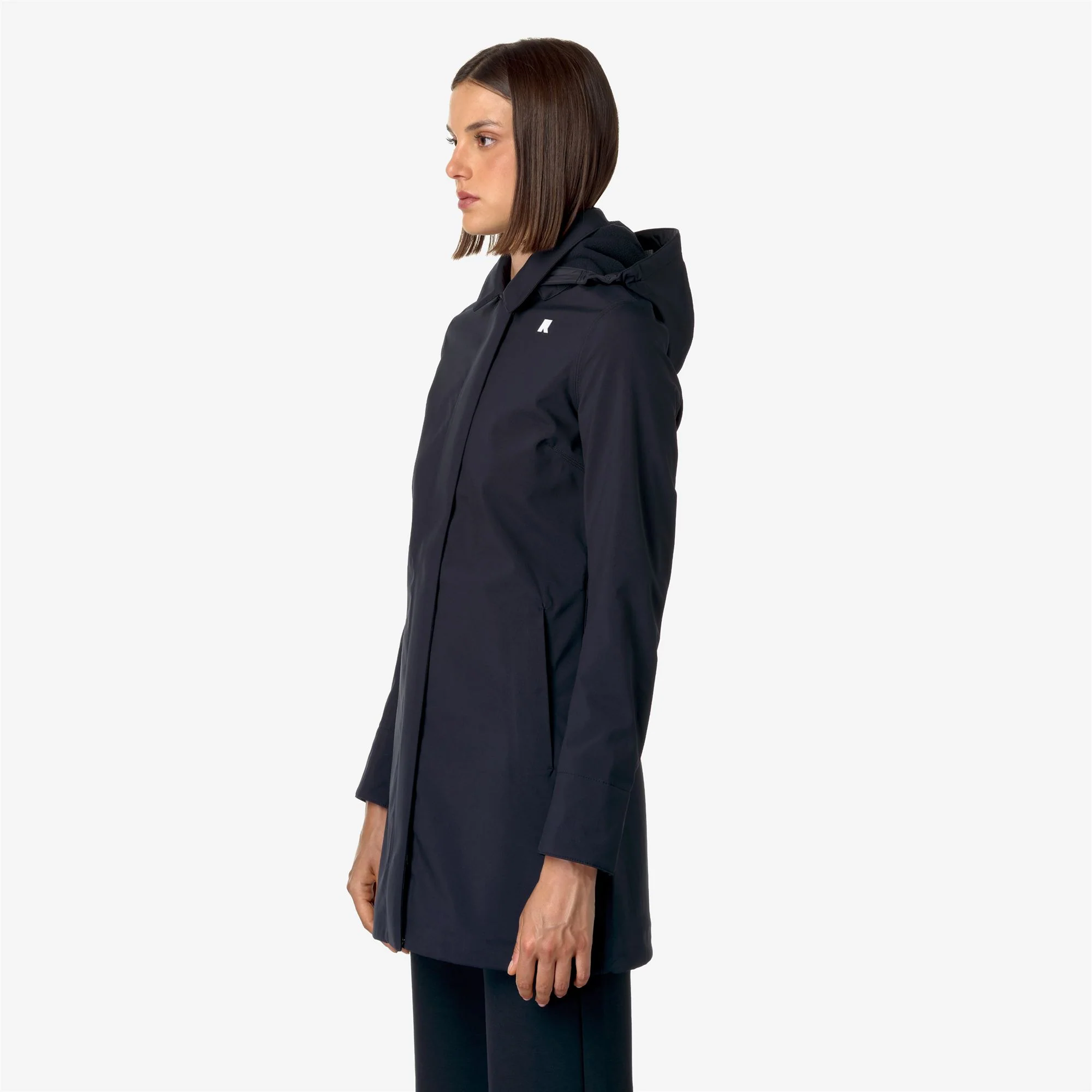 MATHY BONDED - Jackets - 3/4 LENGTH - Woman - BLUE DEPTH-BLUE DEPTH - Image 4