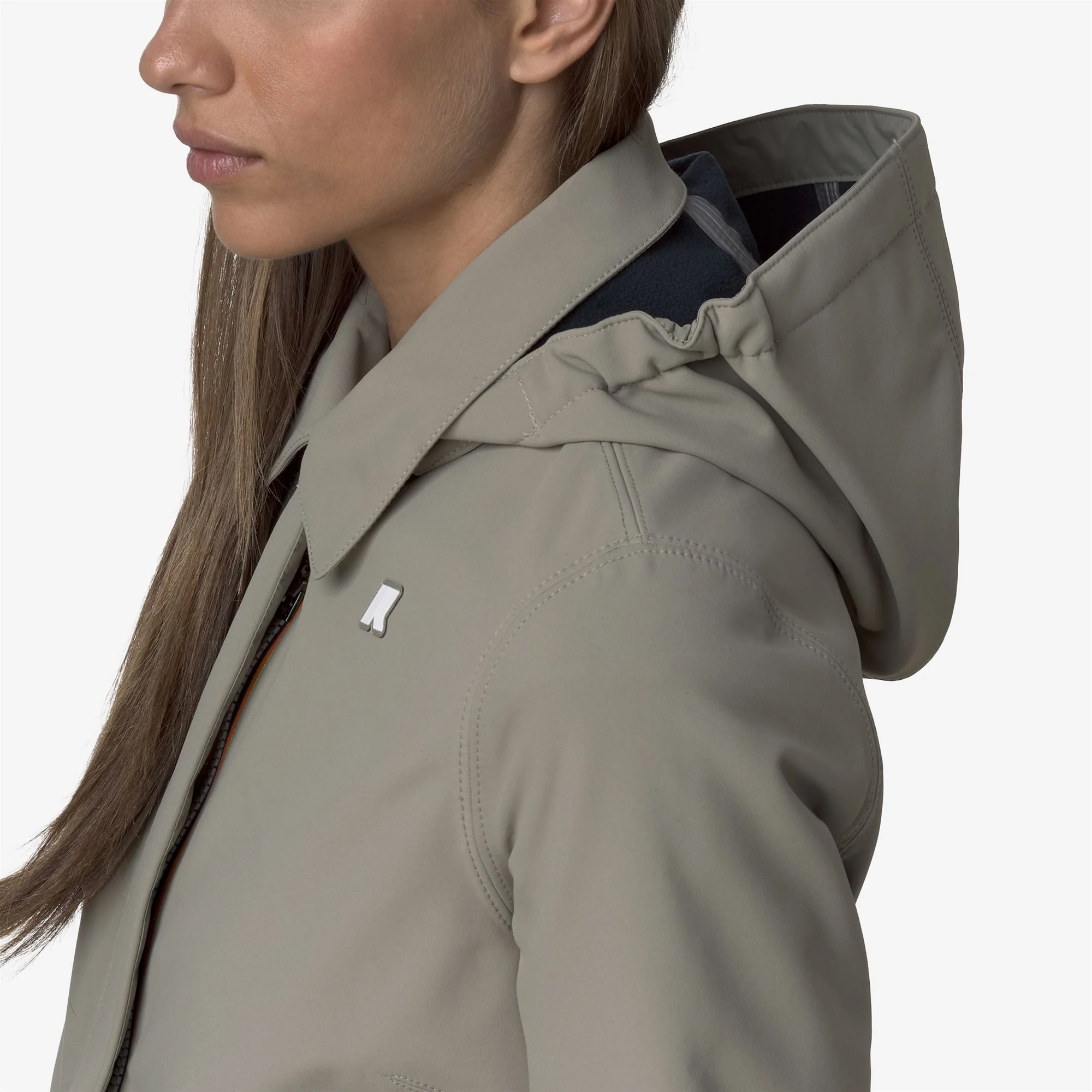 MATHY BONDED - Jackets - 3/4 LENGTH - Woman - GREEN OAK-BLUE DEPTH - Image 3