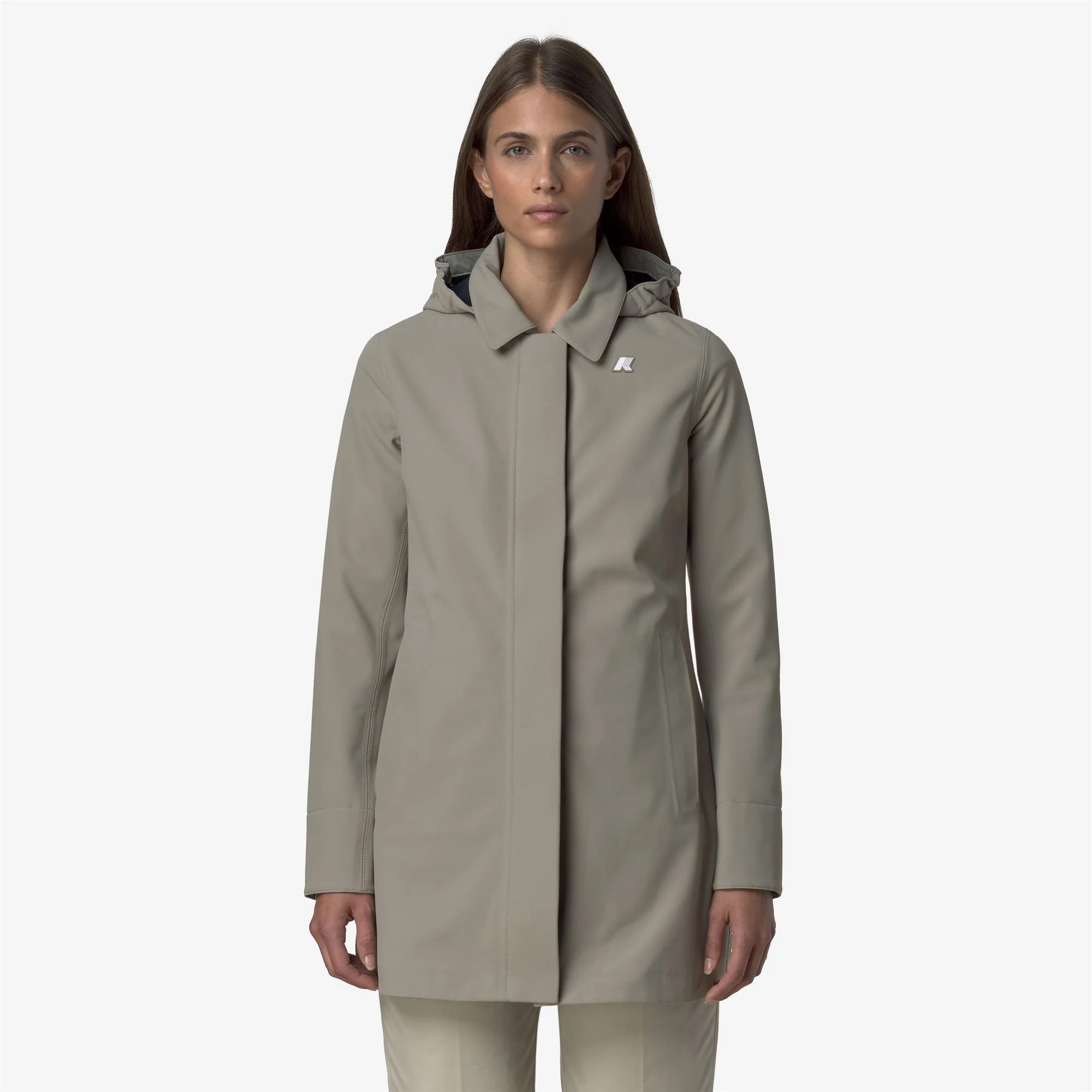 MATHY BONDED - Jackets - 3/4 LENGTH - Woman - GREEN OAK-BLUE DEPTH - Image 4