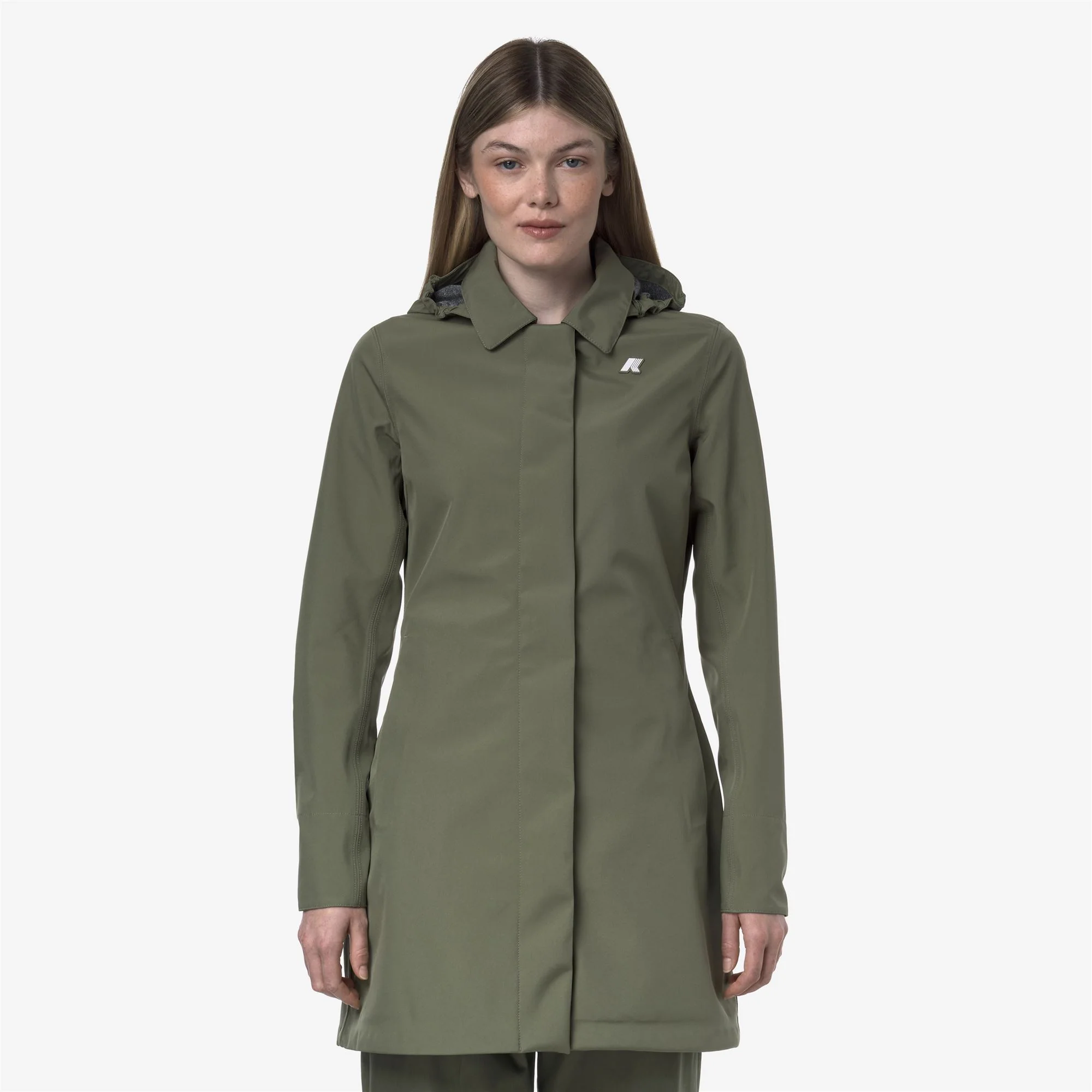 MATHY BONDED JERSEY - Jackets - Mid - Woman - GREEN LICHEN - Image 3