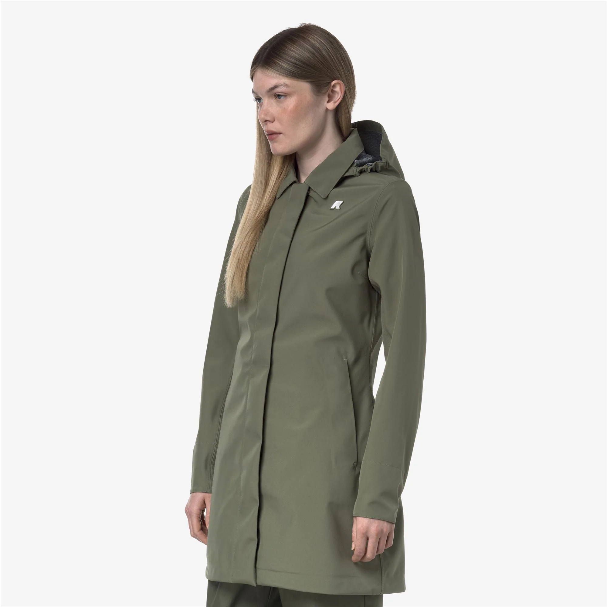 MATHY BONDED JERSEY - Jackets - Mid - Woman - GREEN LICHEN - Image 4