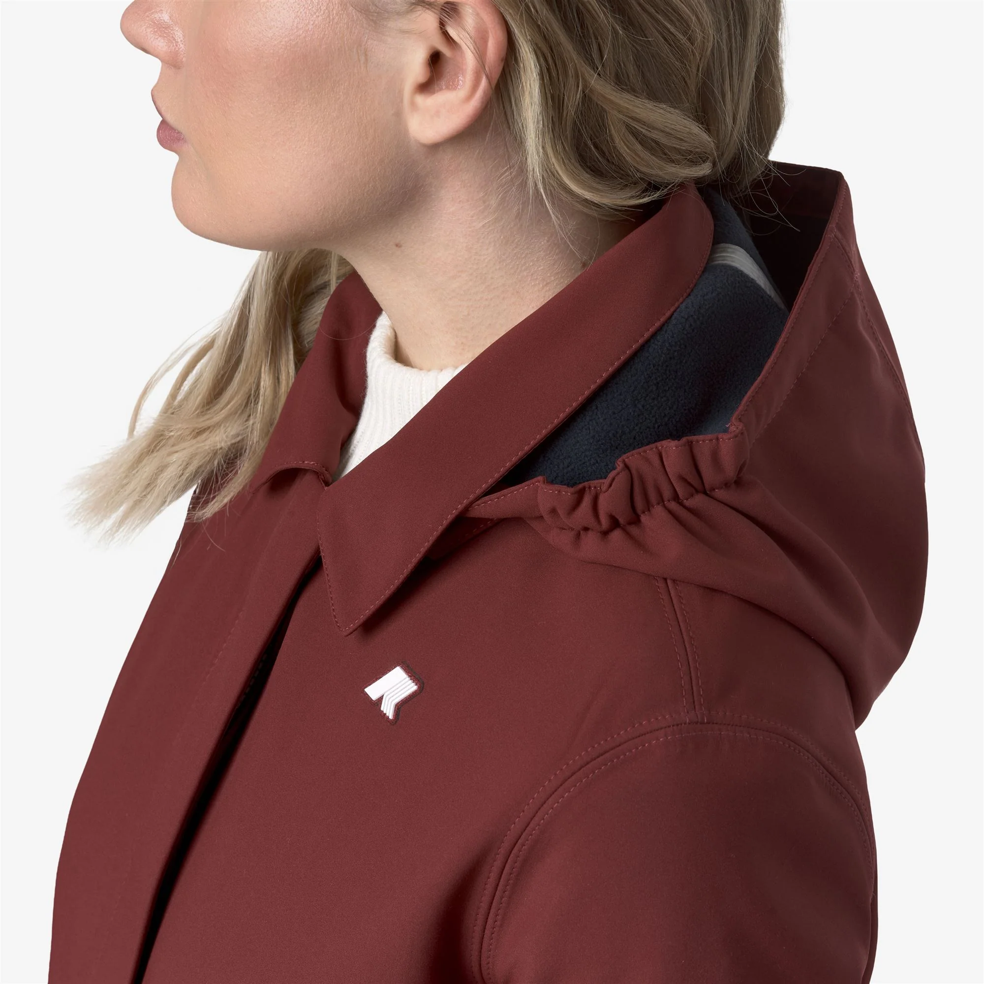 MATHY BONDED - Jackets - 3/4 LENGTH - Woman - RED SYRAH-BLUE DEPTH - Image 3