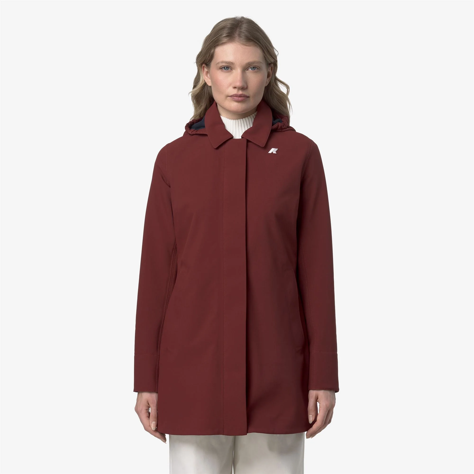 MATHY BONDED - Jackets - 3/4 LENGTH - Woman - RED SYRAH-BLUE DEPTH - Image 4