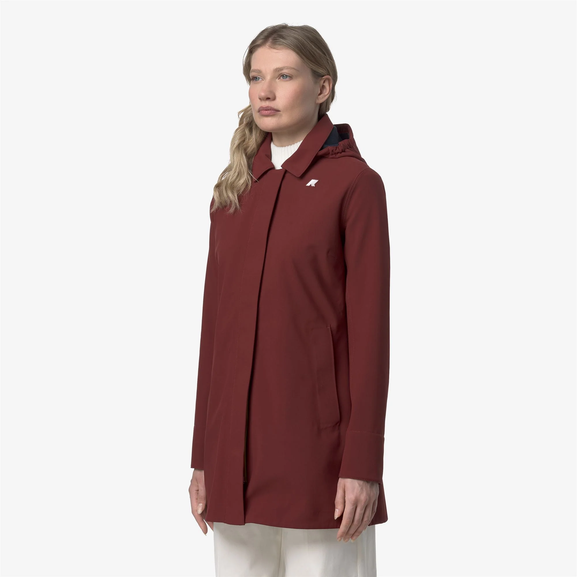 MATHY BONDED - Jackets - 3/4 LENGTH - Woman - RED SYRAH-BLUE DEPTH - Image 5