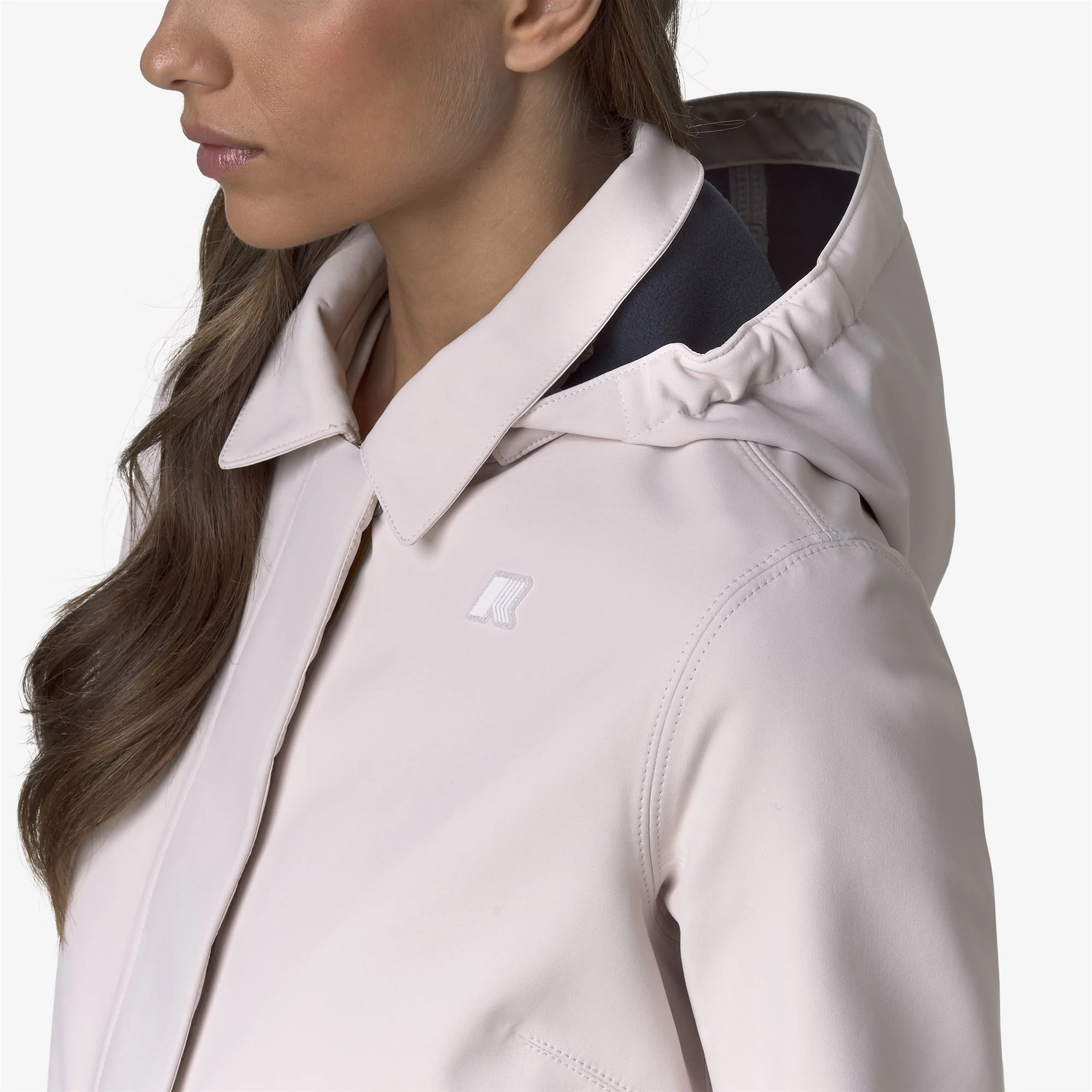 MATHY BONDED - Jackets - 3/4 LENGTH - Woman - ROSE HUSHED-BLUE DEPTH - Image 3