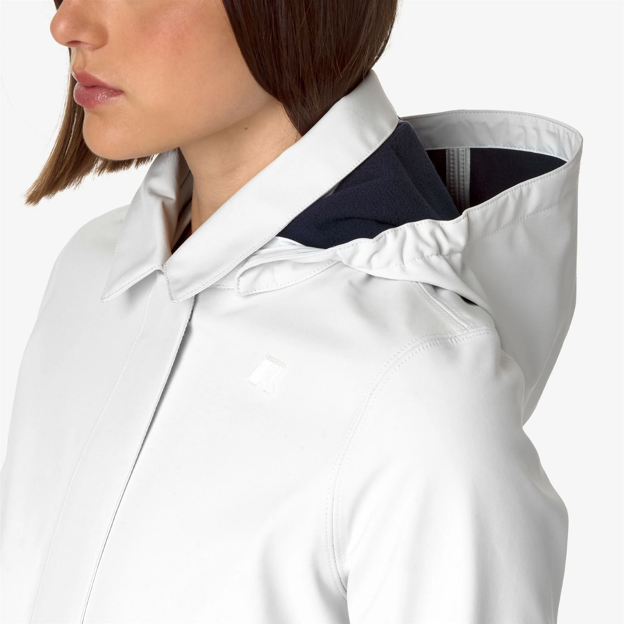 MATHY BONDED - Jackets - 3/4 LENGTH - Woman - WHITE G-BLUE D - Image 2