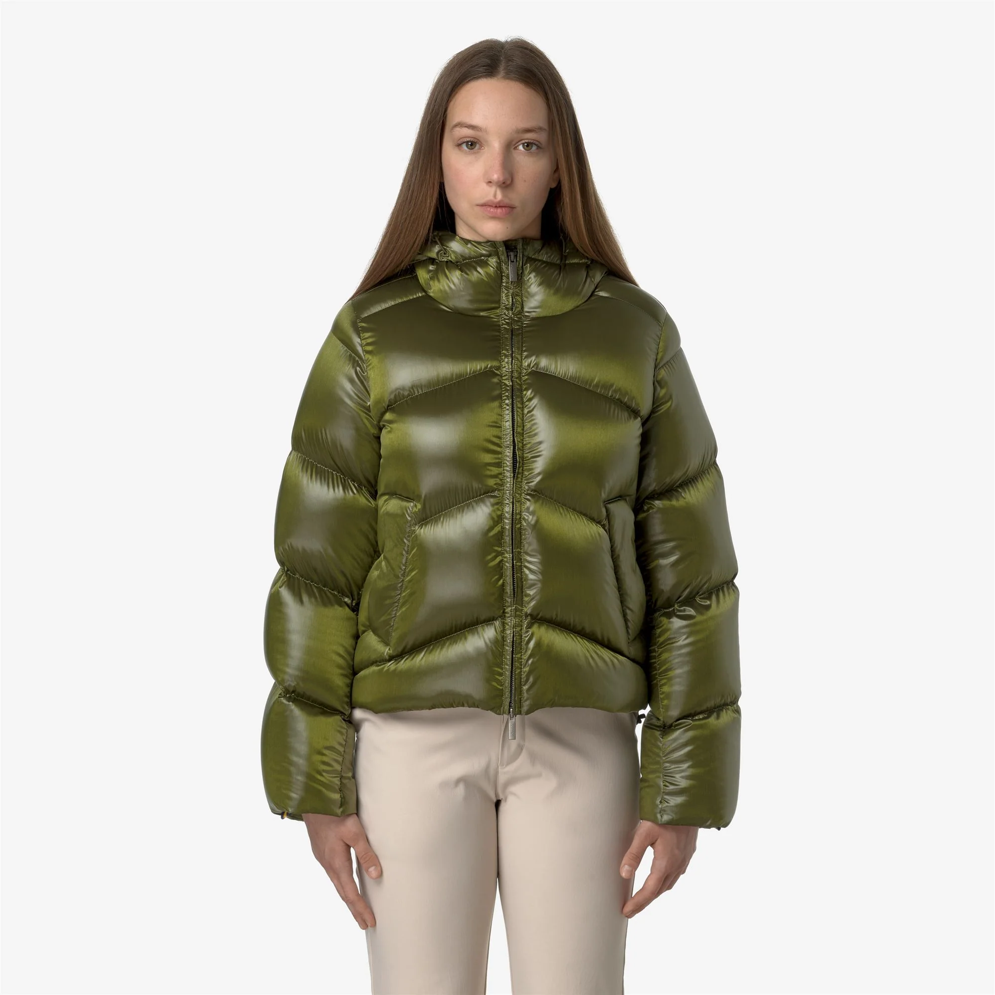 NINEV CRYSTAL CHINTZ THERMO HEAVY - Jackets - Short - Woman - GREEN MOSS CHINTZ - Image 3