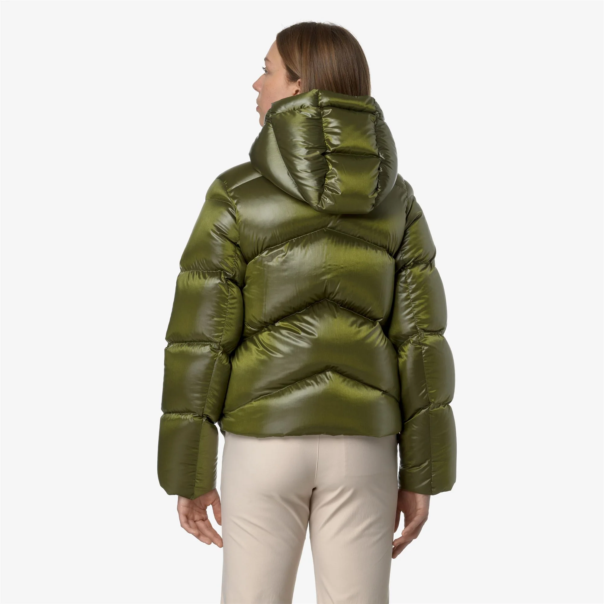 NINEV CRYSTAL CHINTZ THERMO HEAVY - Jackets - Short - Woman - GREEN MOSS CHINTZ - Image 5