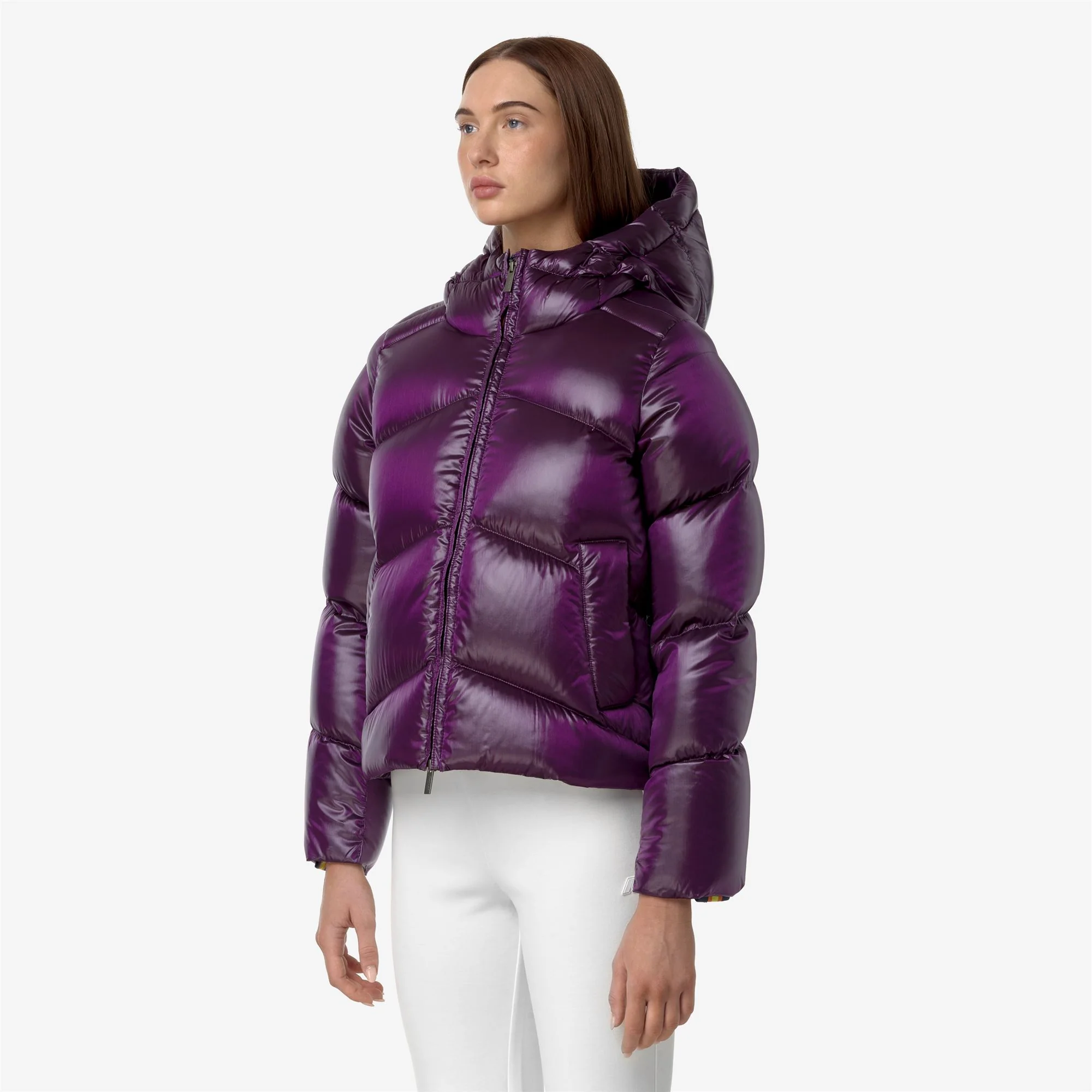 NINEV CRYSTAL CHINTZ THERMO HEAVY - Jackets - Short - Woman - VIOLET DK PURPLE CHINTZ - Image 4