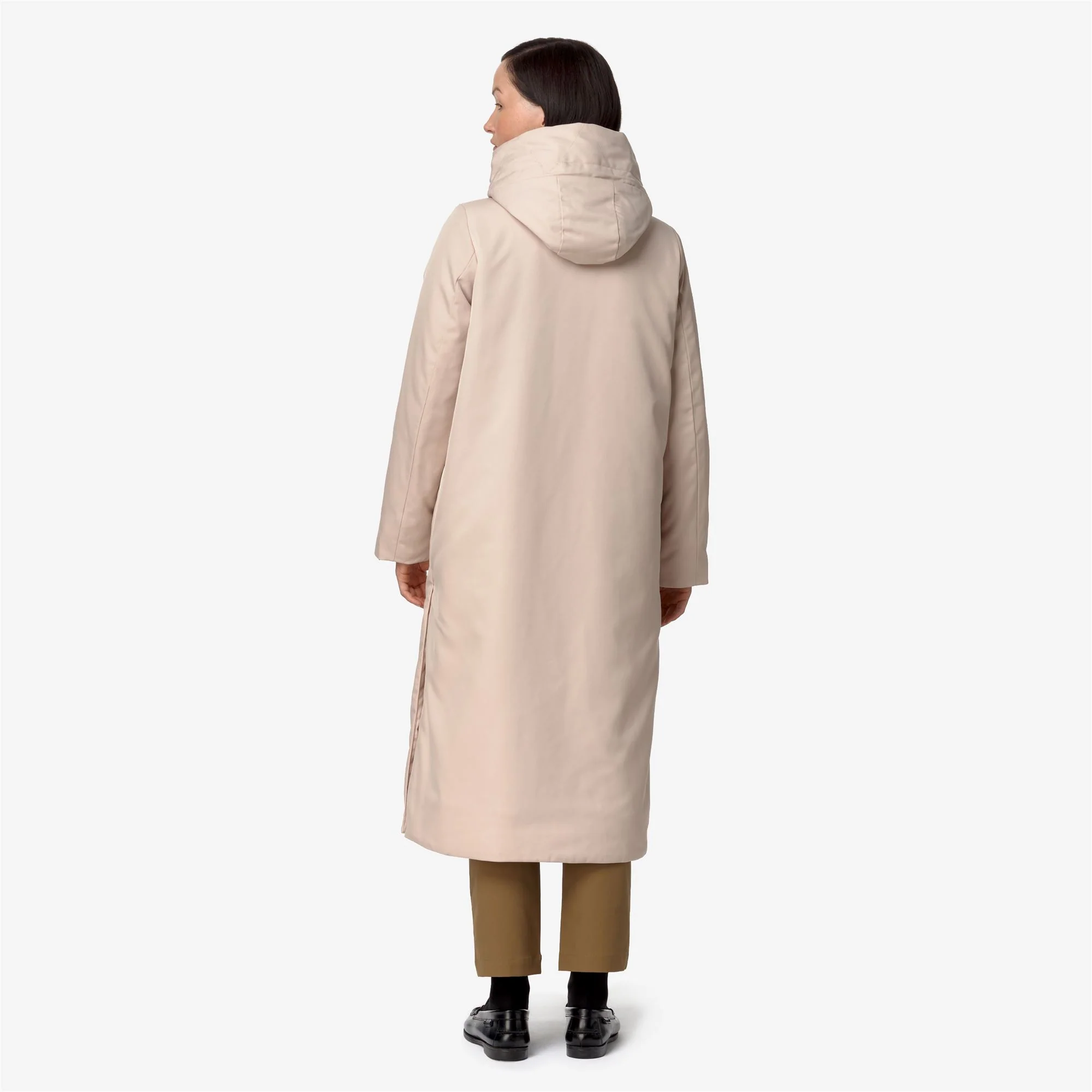 OLLER TWILL FUR - Jackets - Long - Woman - PINK TINT-NATURAL - Image 5