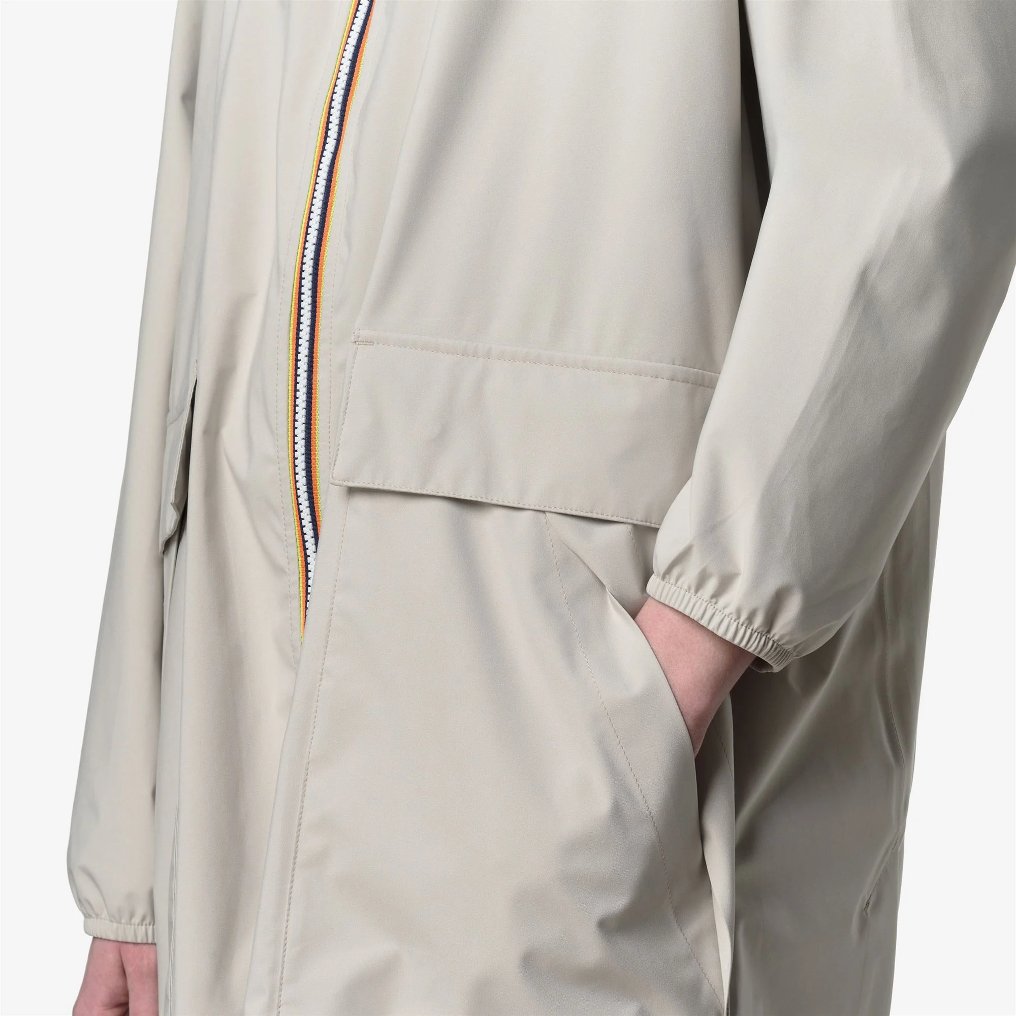 PERNILLA STRETCH DOT - Jackets - Long - Woman - BEIGE LT - Image 2