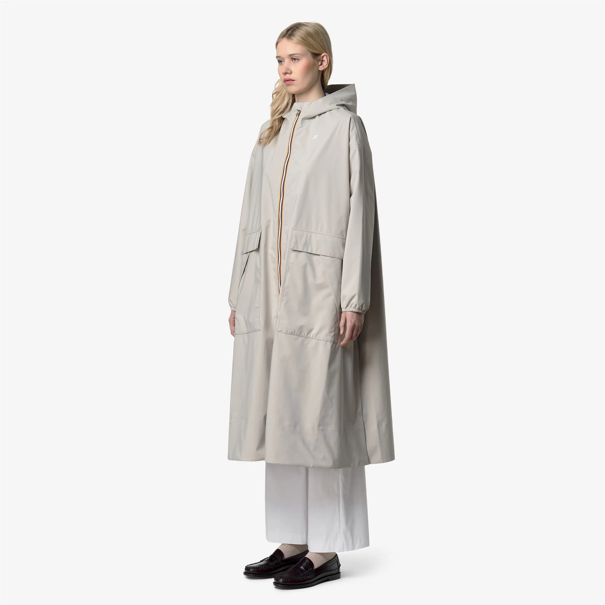 PERNILLA STRETCH DOT - Jackets - Long - Woman - BEIGE LT - Image 4